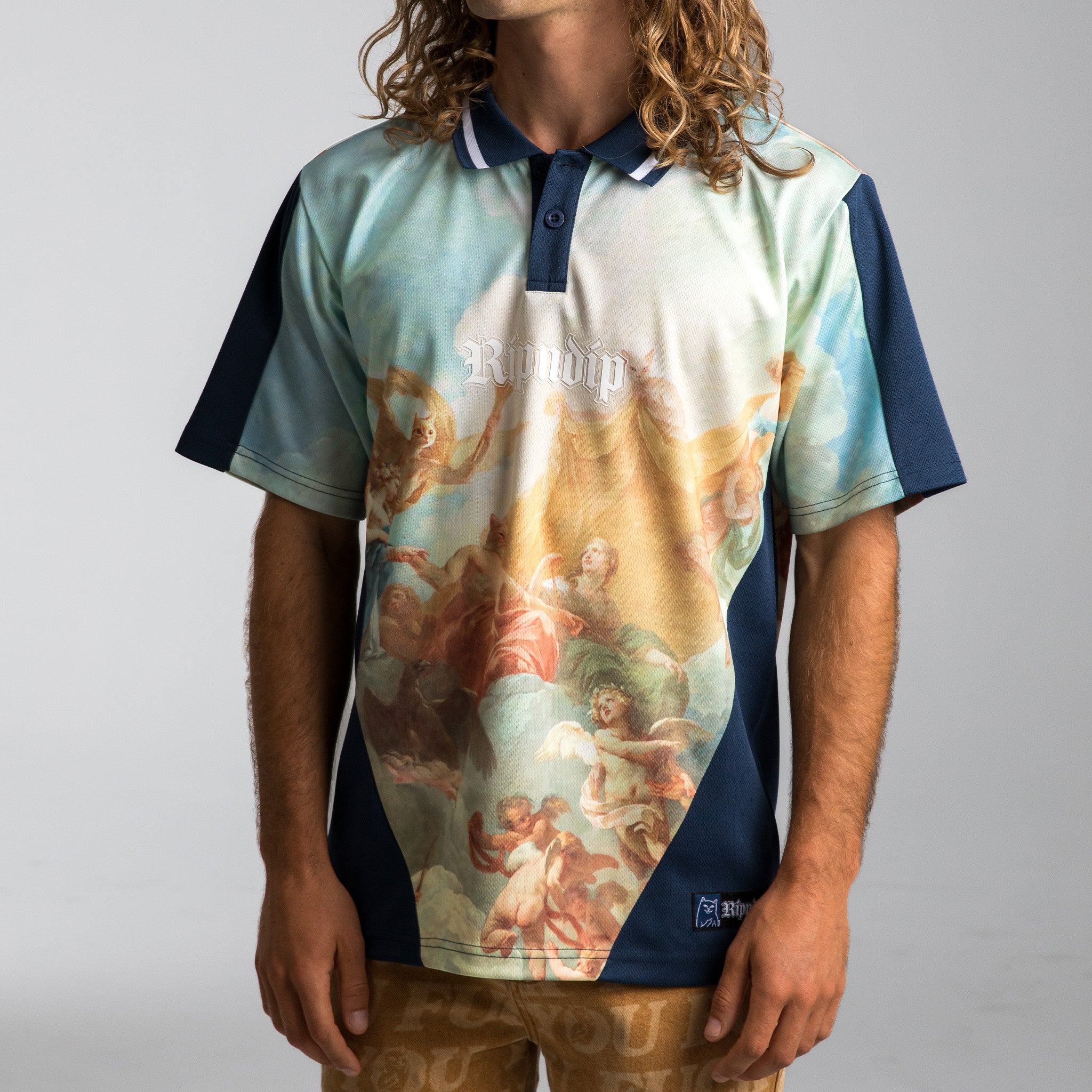 RIPNDIP Heavens Waiting Soccer Jersey (Navy Multi)