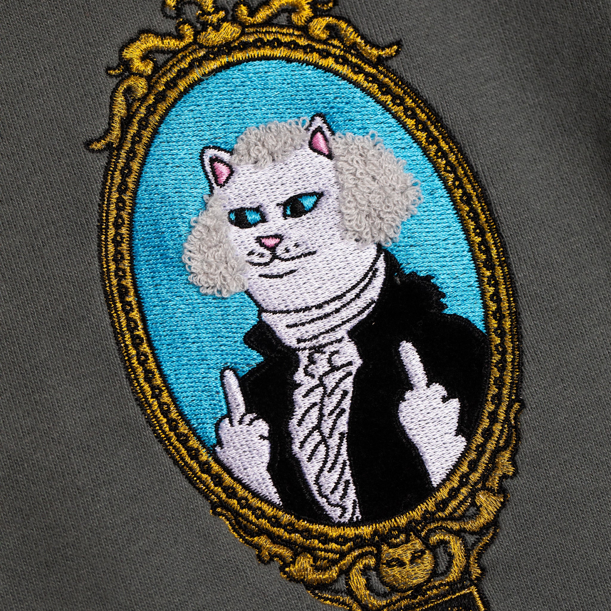 RIPNDIP President Nermie Hoodie (Charcoal) 17.6oz