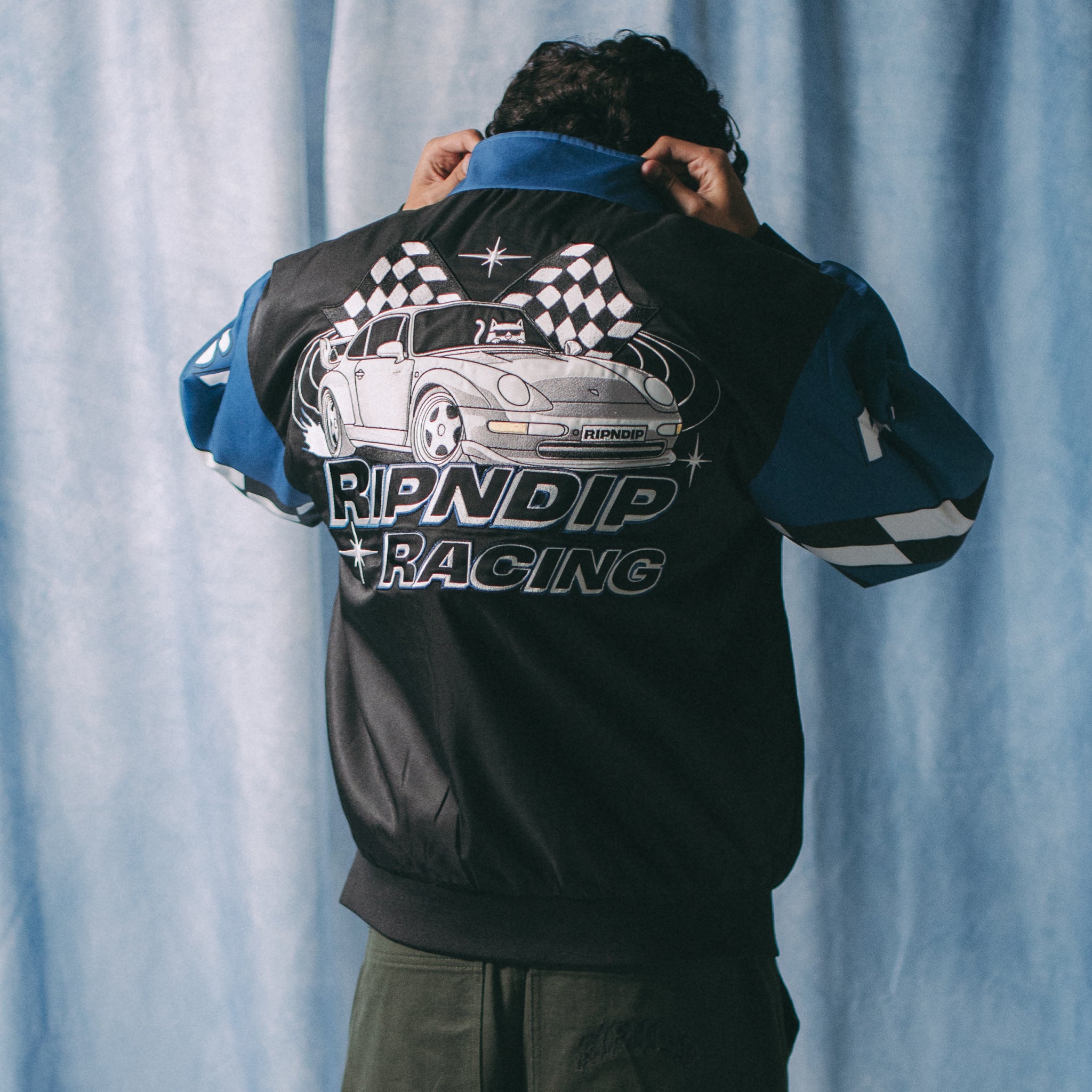 RIPNDIP Ripnrace Jacket (Black/Blue)