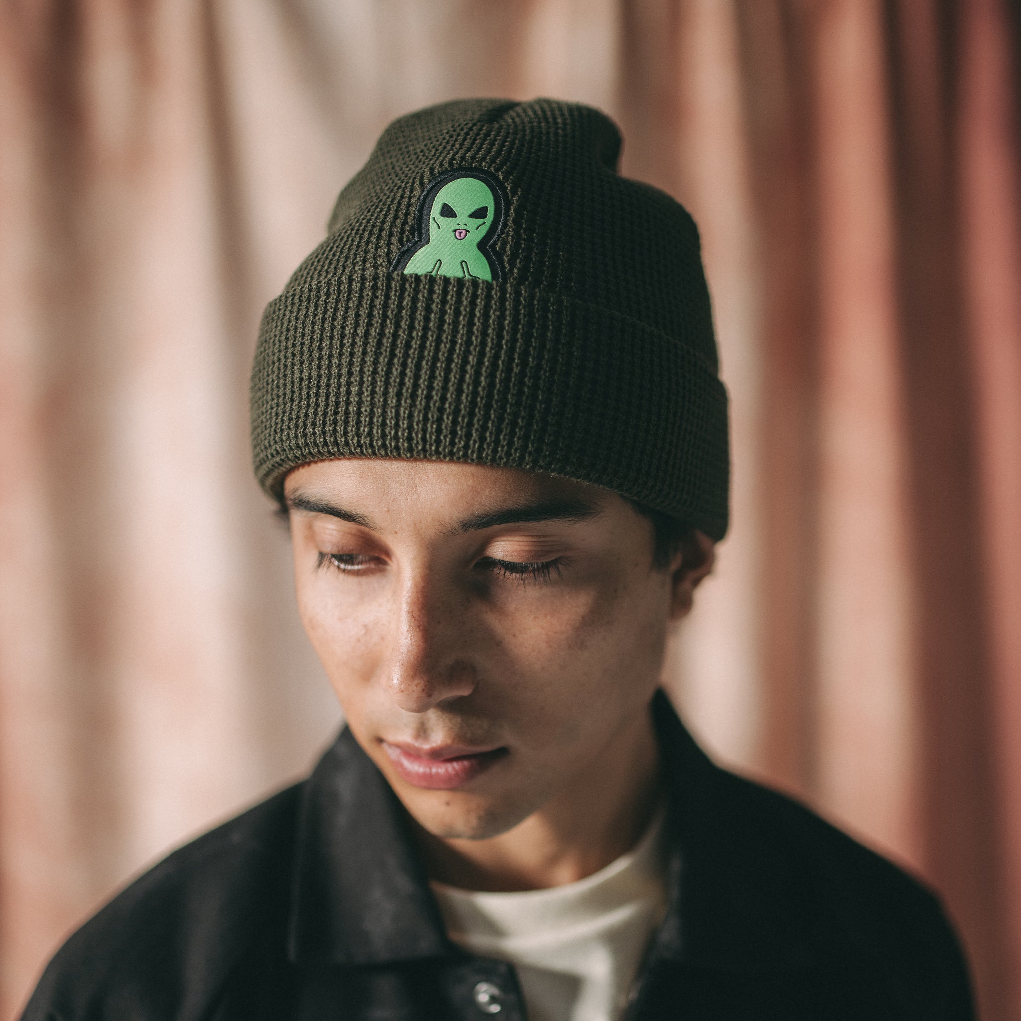 RIPNDIP Lord Alien Beanie (Dark Olive)