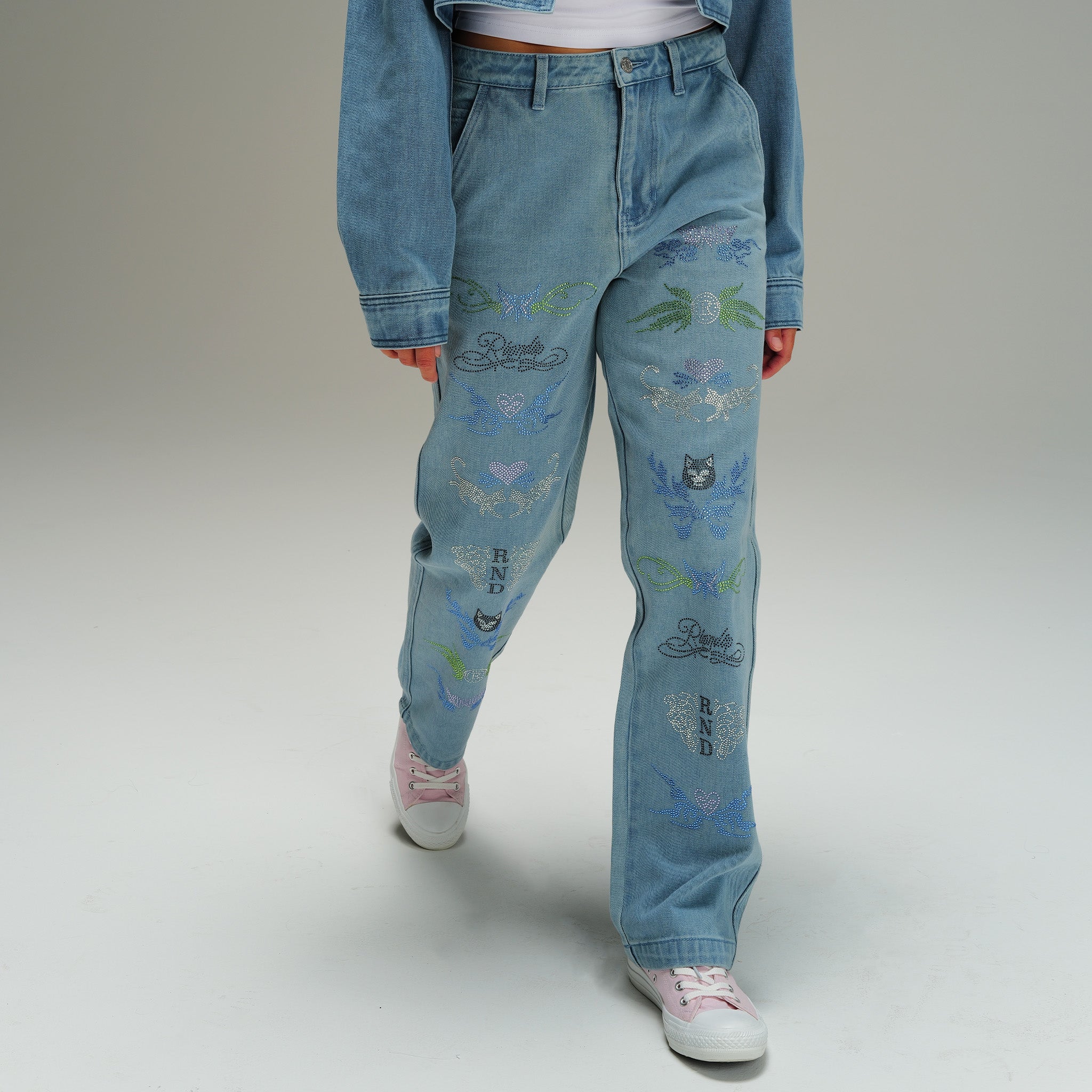 RIPNDIP Hyaena Denim Pants (Medium Wash)