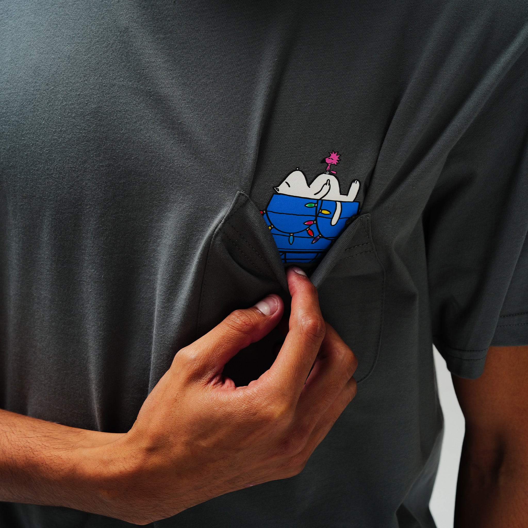 RIPNDIP Christmas Nerm Pocket Tee (Charcoal)