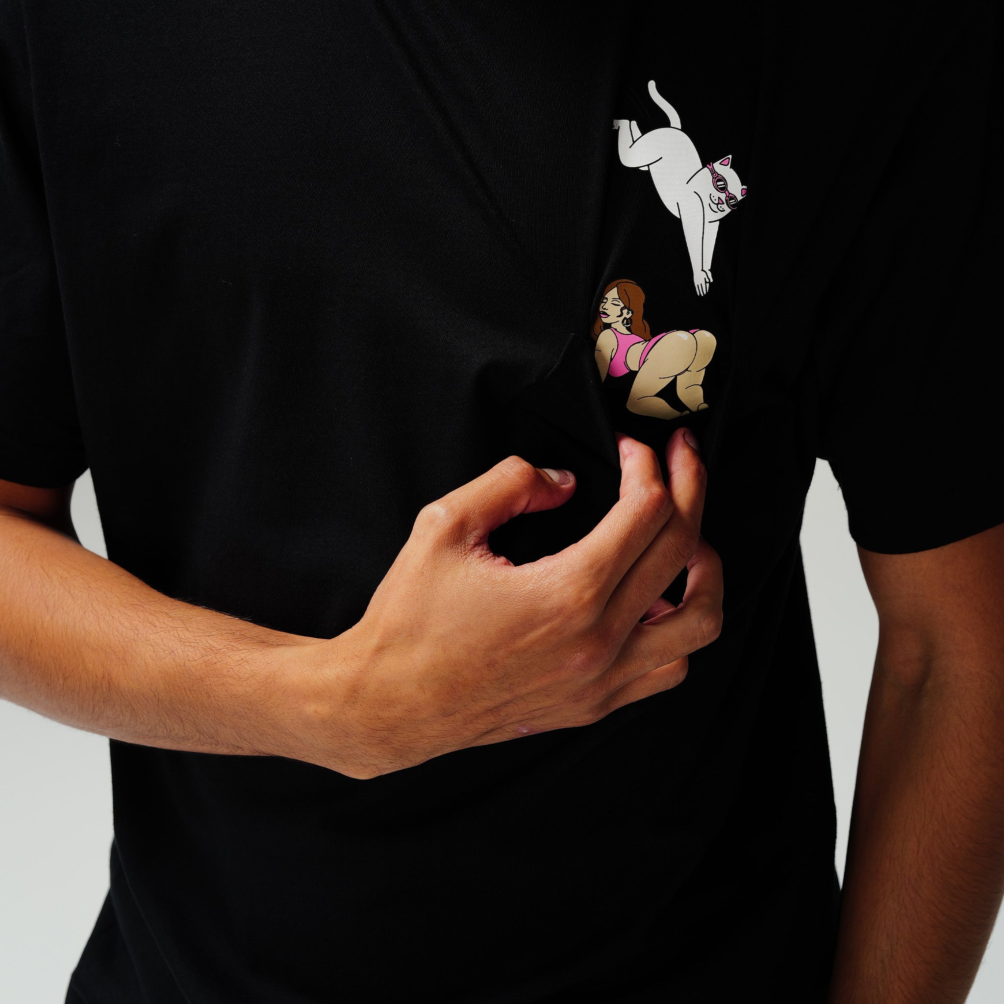 RIPNDIP Jumpin In Pocket Tee (Black)