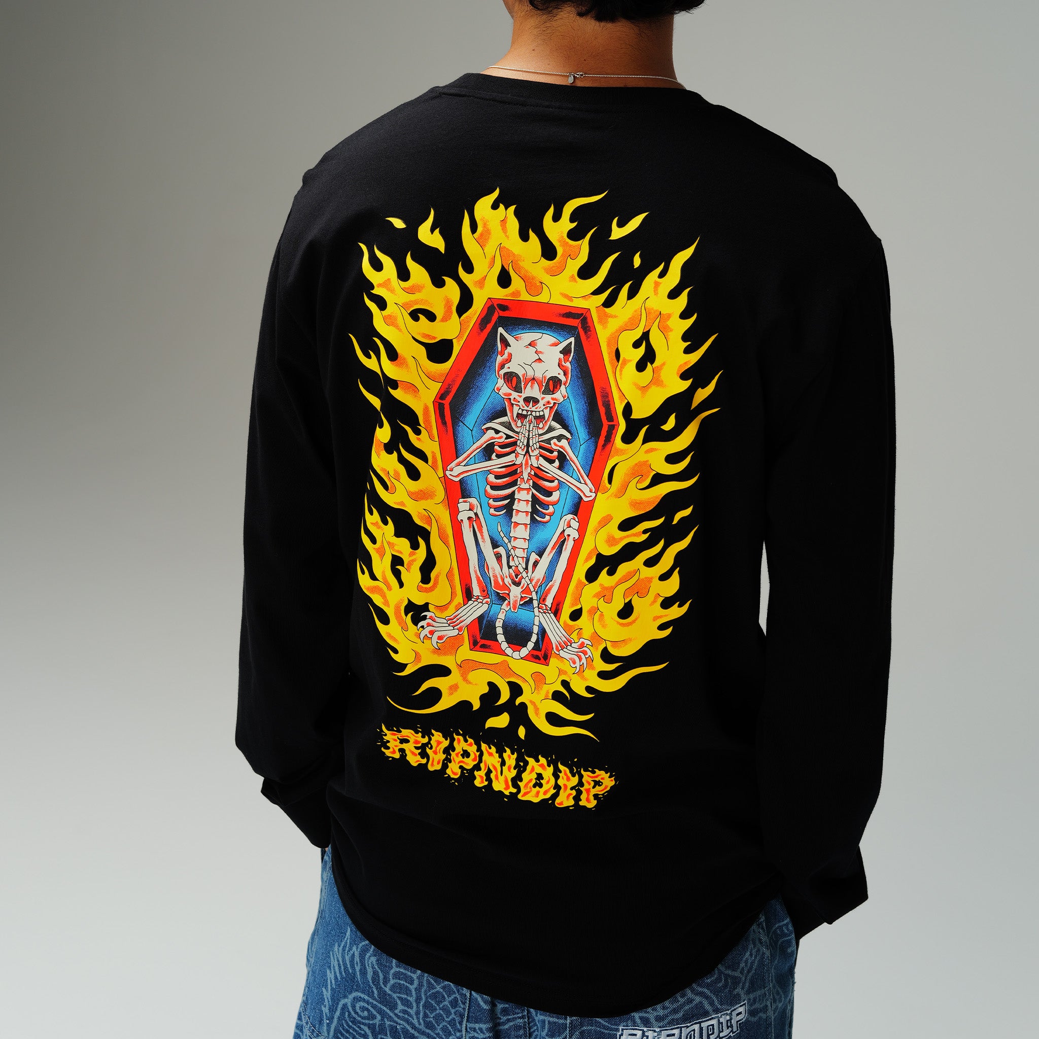 RIPNDIP Burn In Heck Long Sleeve (Black)