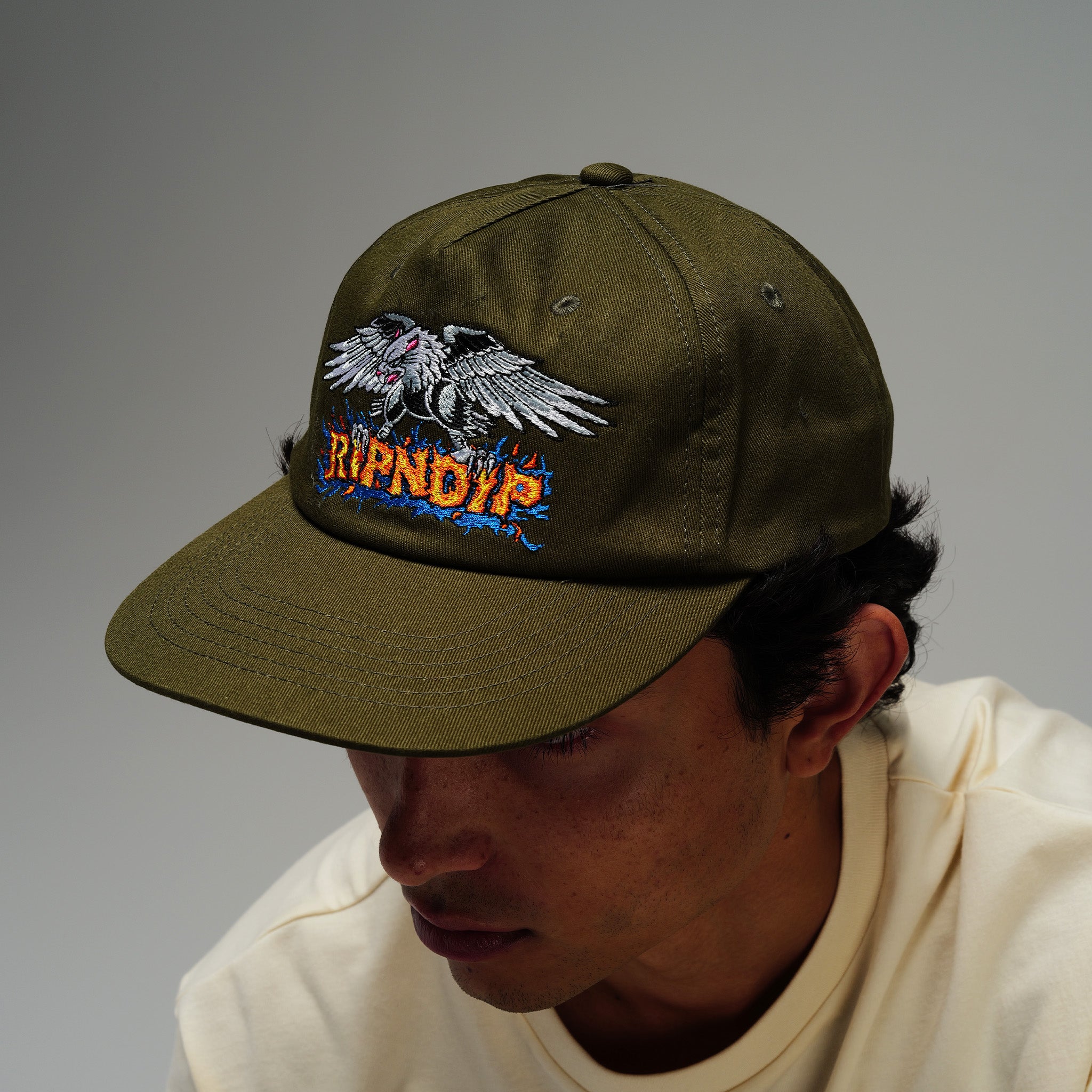 RIPNDIP Birdy Snapback (Dark Olive)