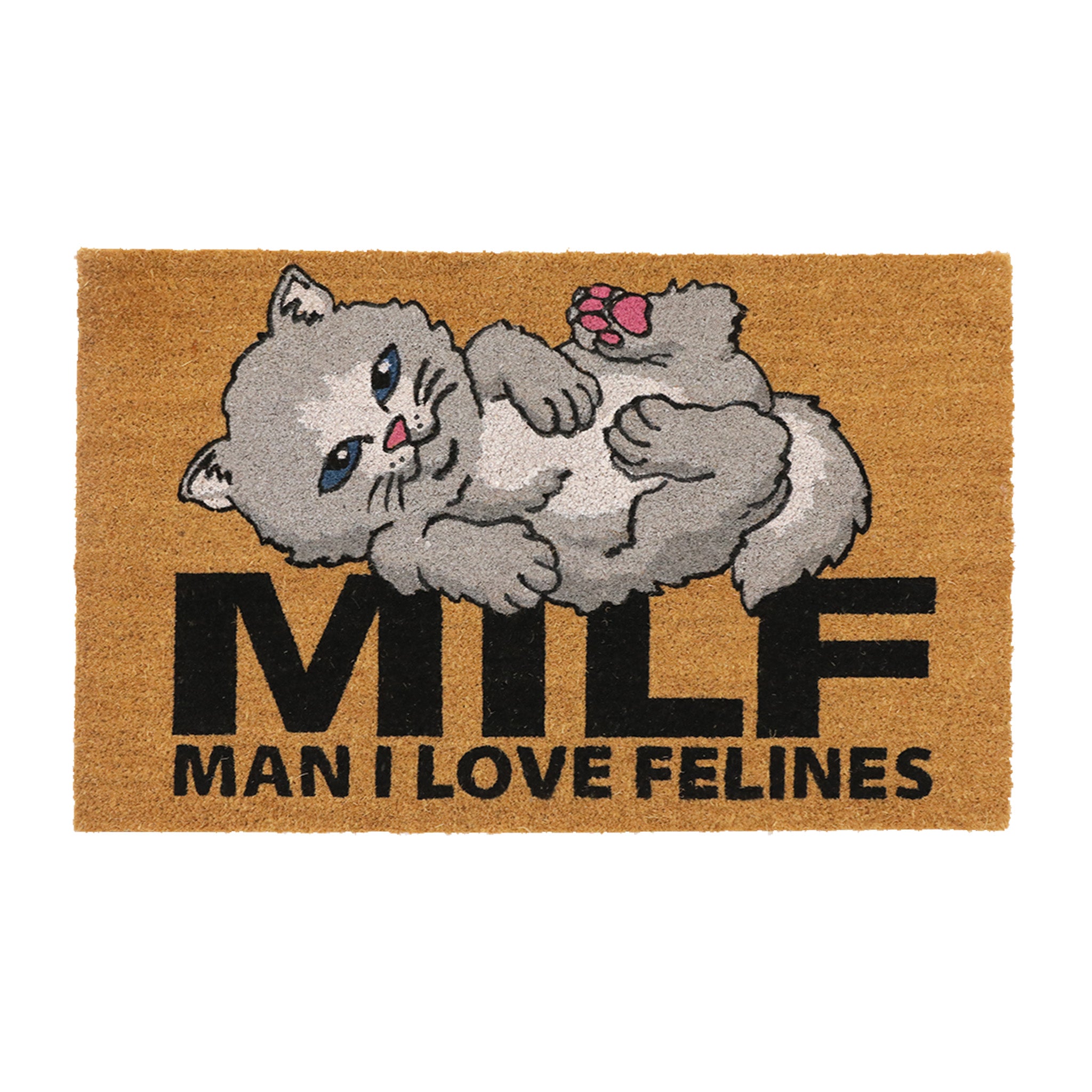 Man I Love Felines Rug (Brown)
