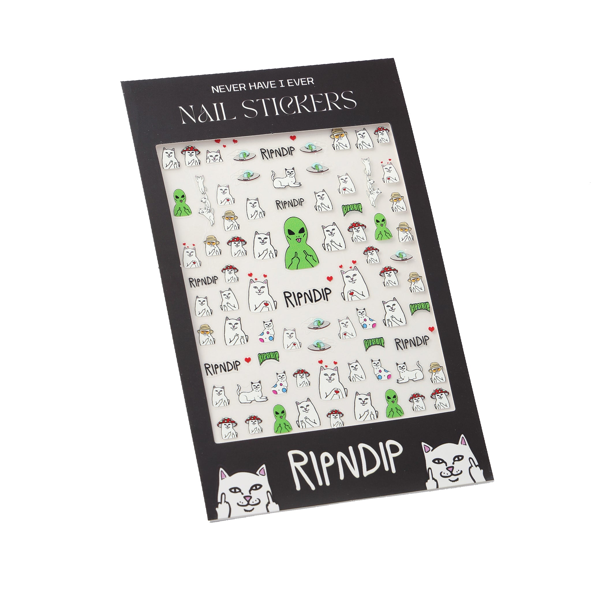 RIPNDIP Lord Nermal And Alien Nail Stickers