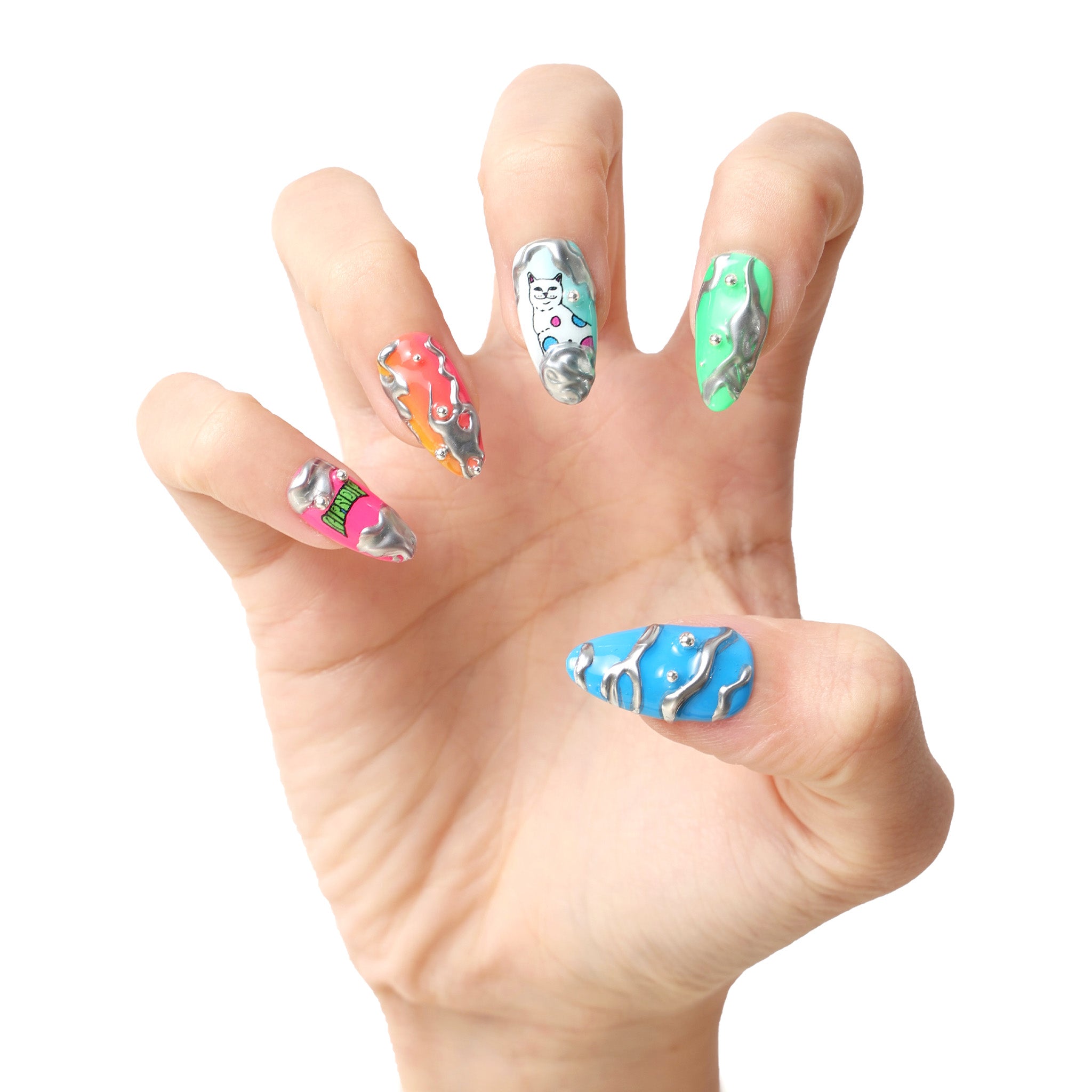 RIPNDIP Psychedelic Handmade Nail Set