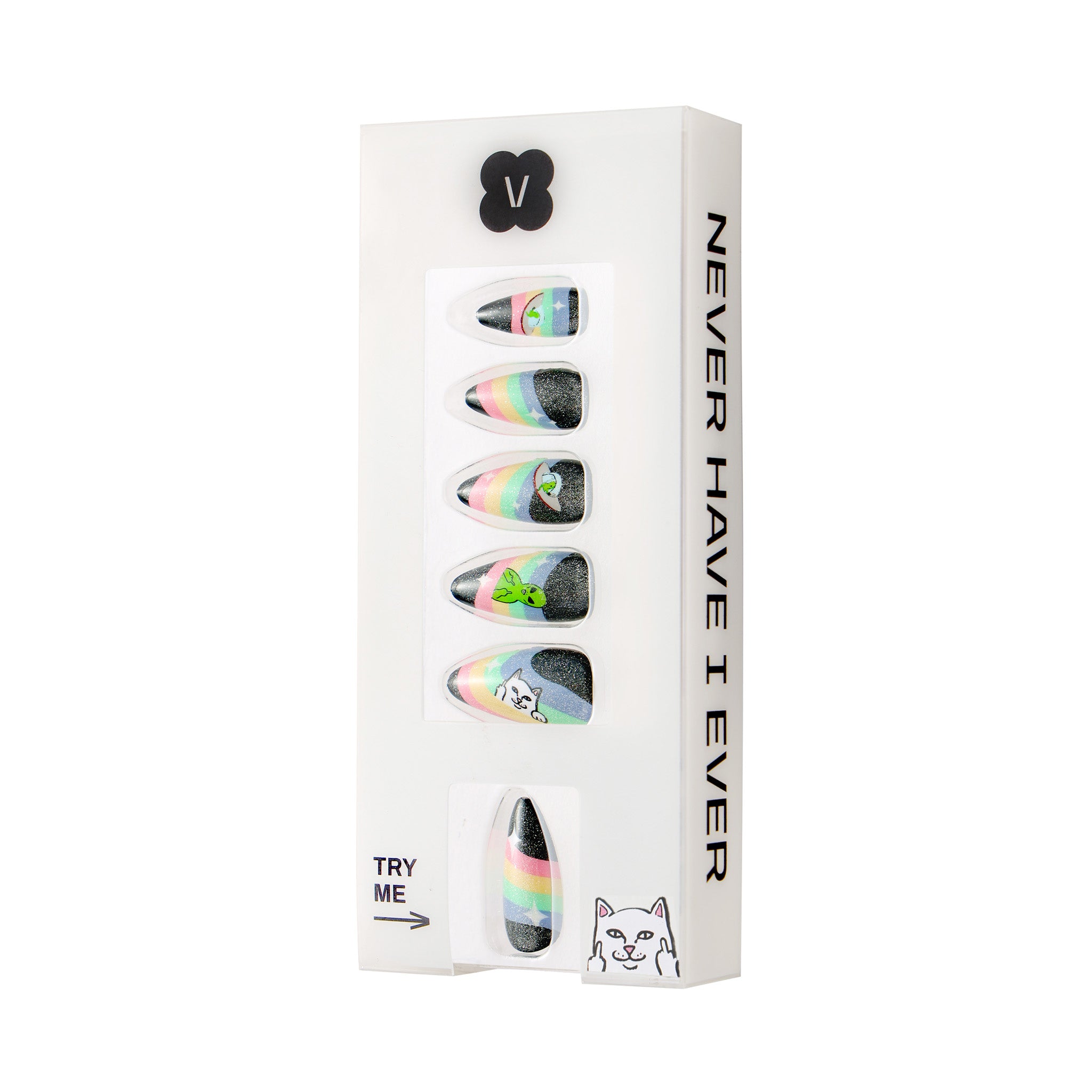 RIPNDIP Space Out Press On Nail Set