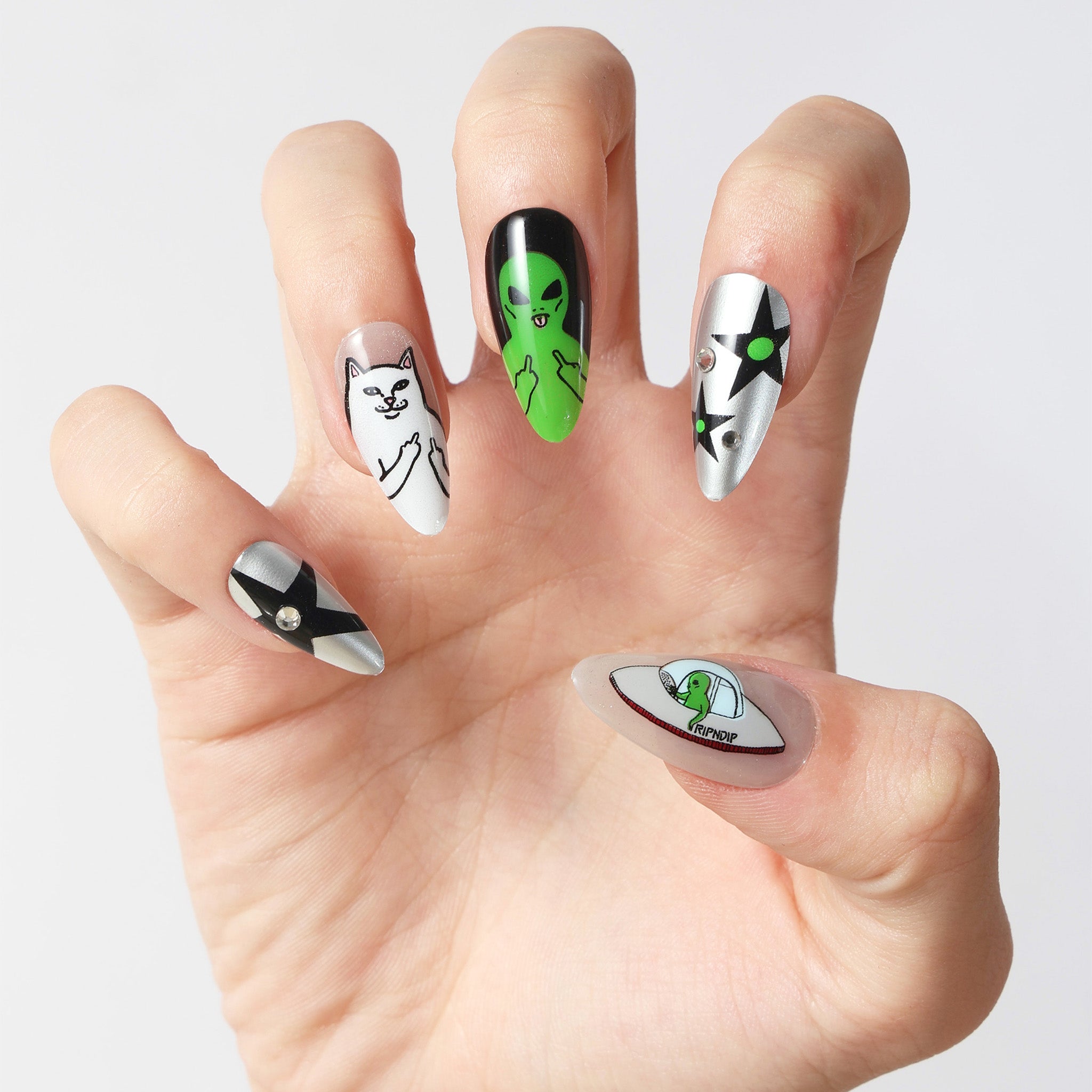 RIPNDIP We Out Here Press On Nail Set