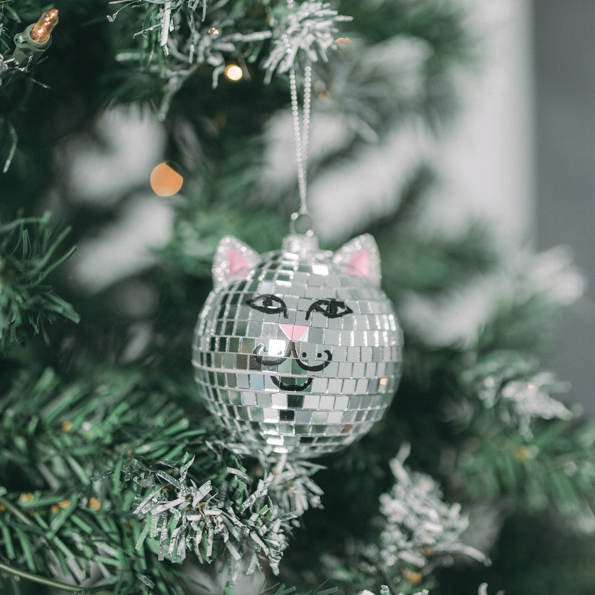 RIPNDIP Nermal Disco Ornament  (Silver)