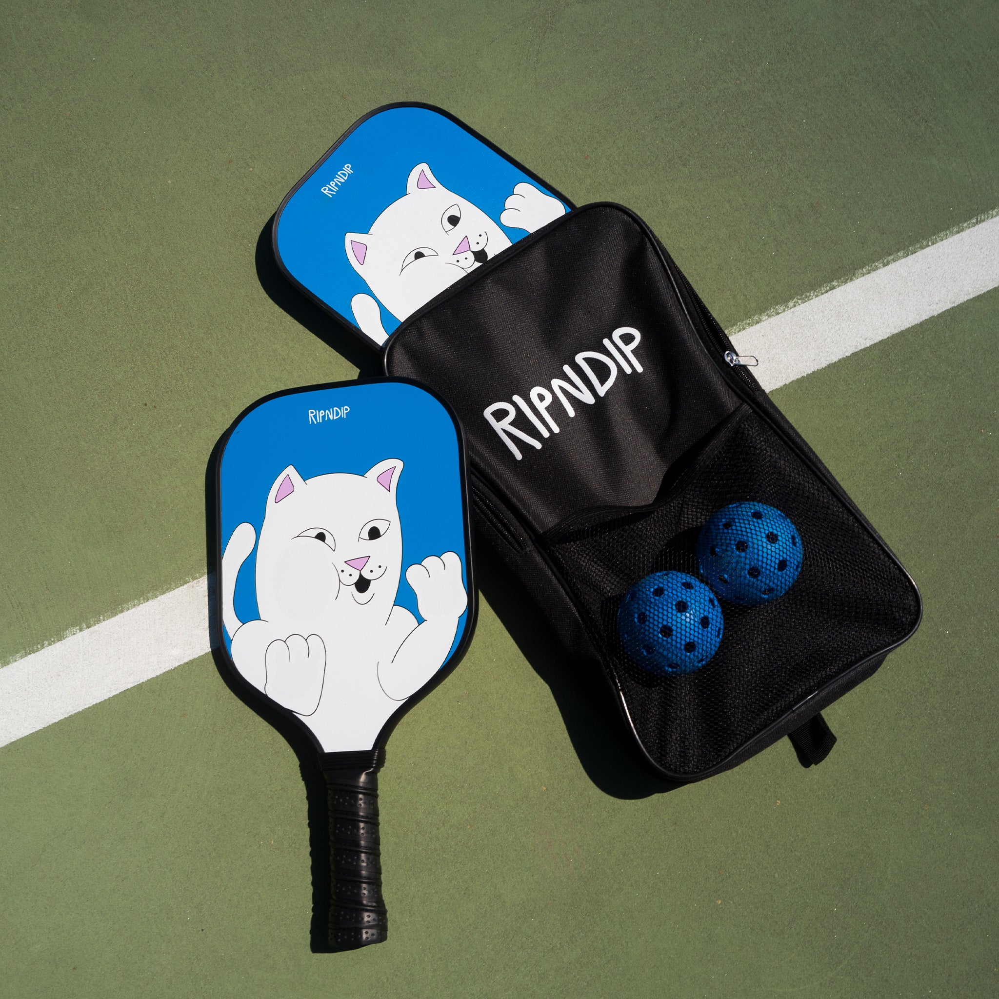 RIPNDIP Squished Nerm Pickleball Set (Blue)