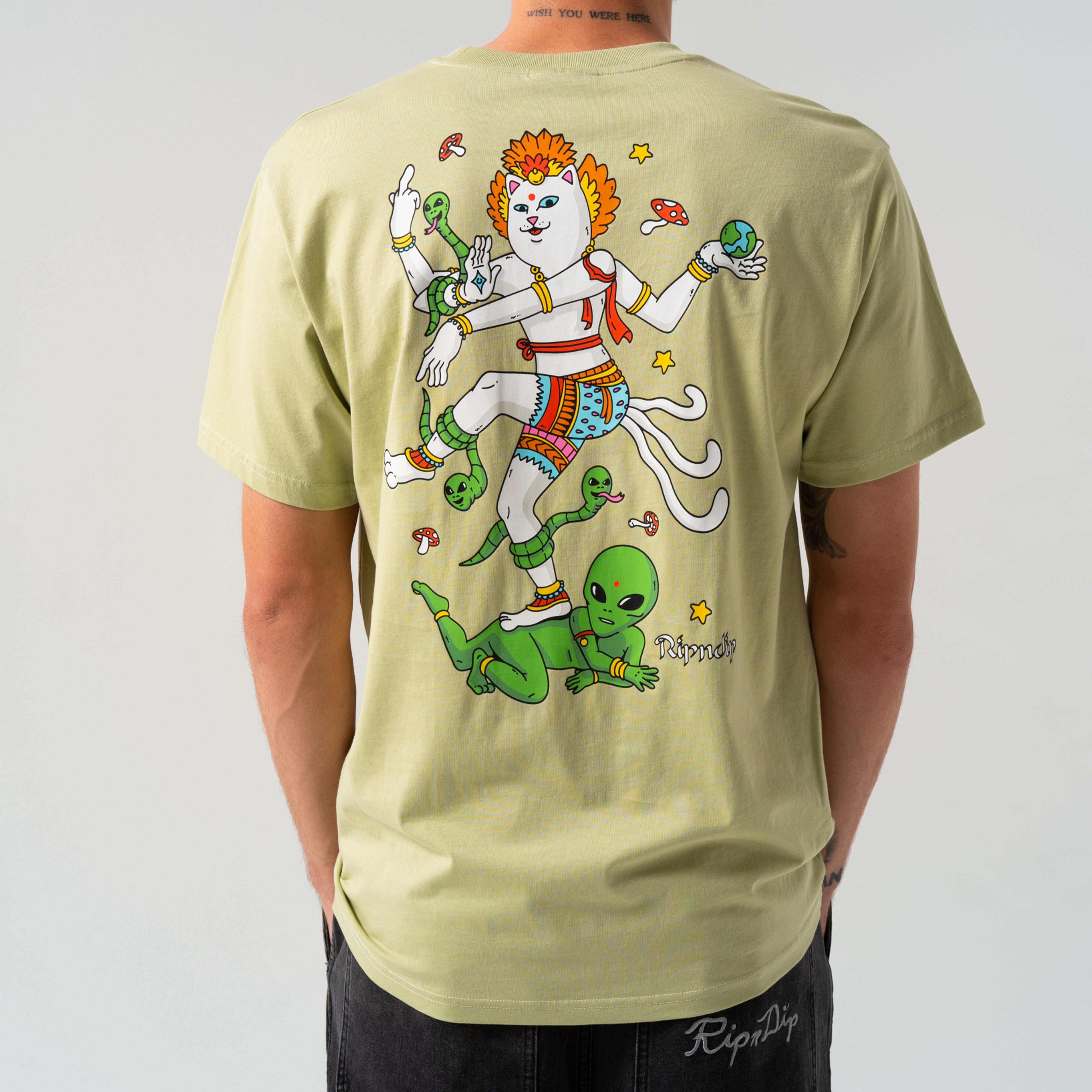 RIPNDIP Alien Whisperer Tee (Light Moss)