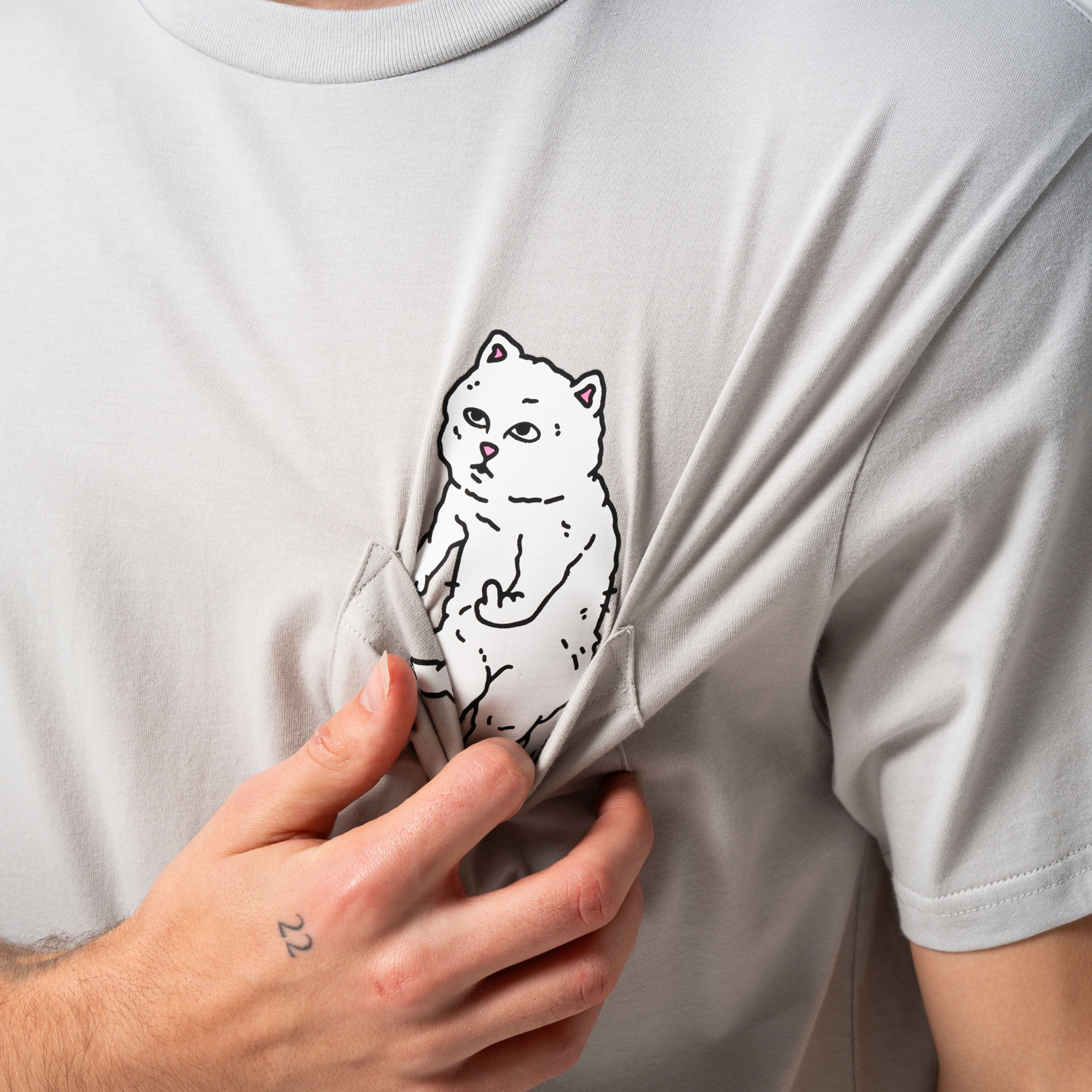 RIPNDIP For Sale Pocket Tee (Grey)