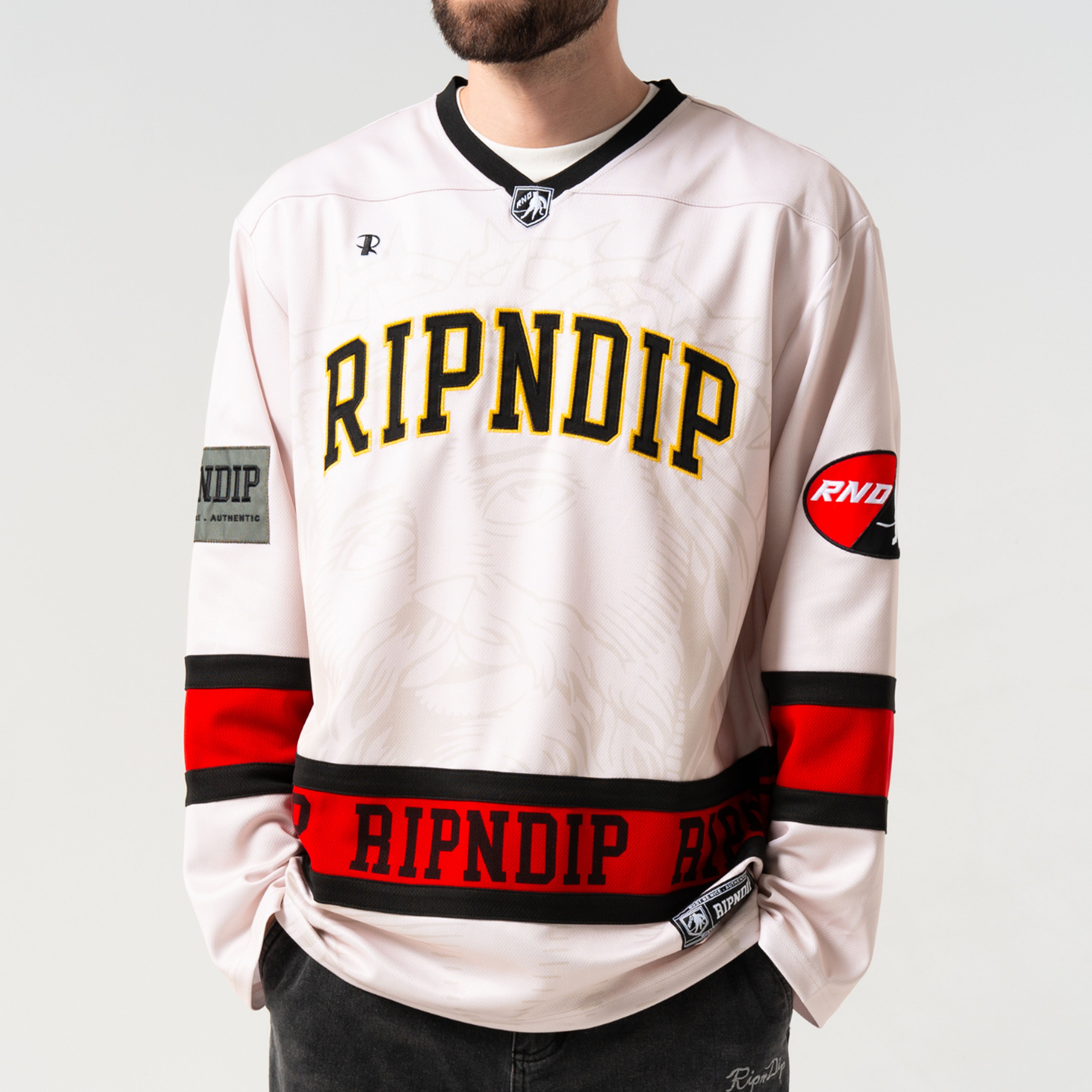 RIPNDIP Lord Savior Hockey Jersey (Off White)