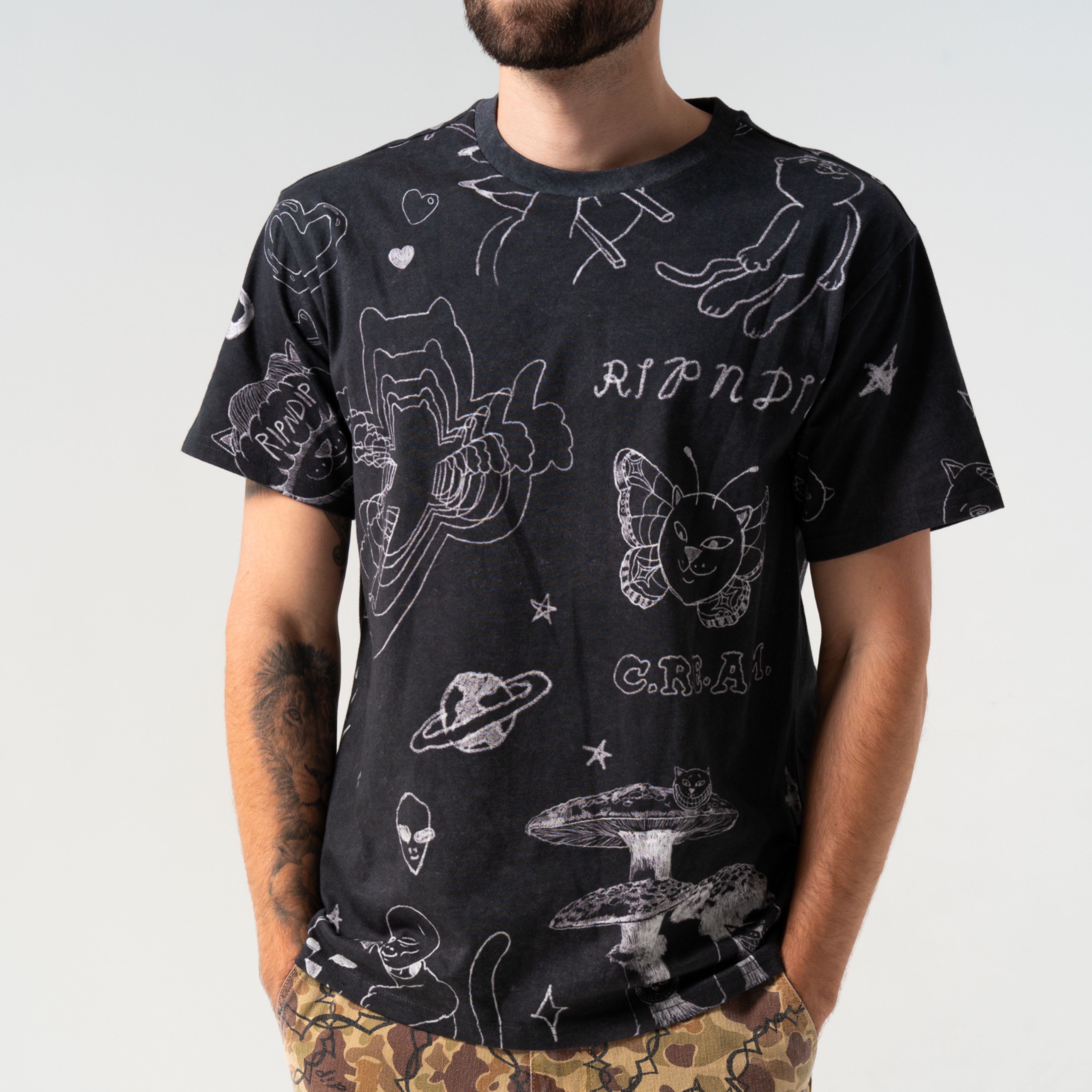 RIPNDIP Nermal Domination Tee (Black Wash)