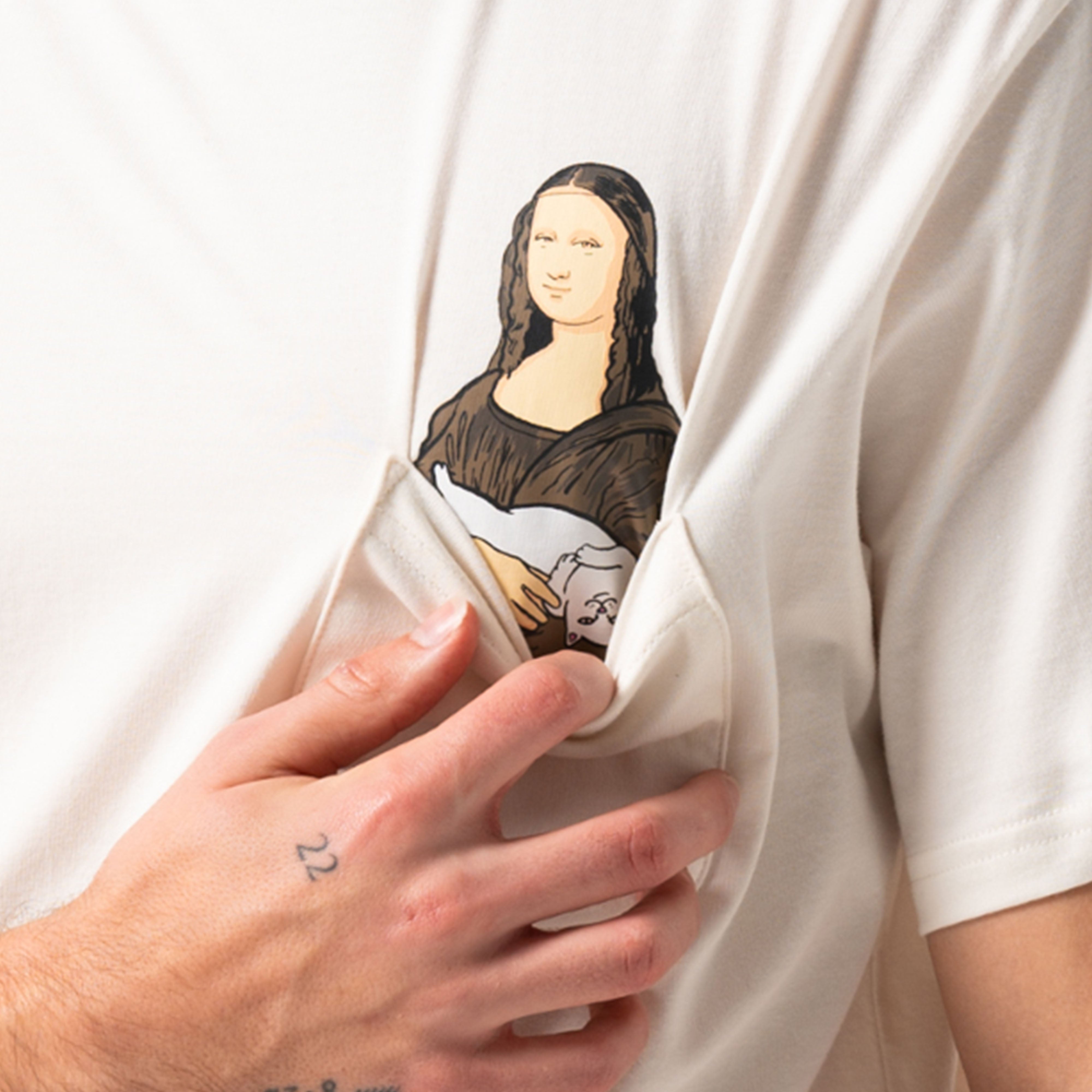 RIPNDIP Nermalisa Pocket Tee (Bone)