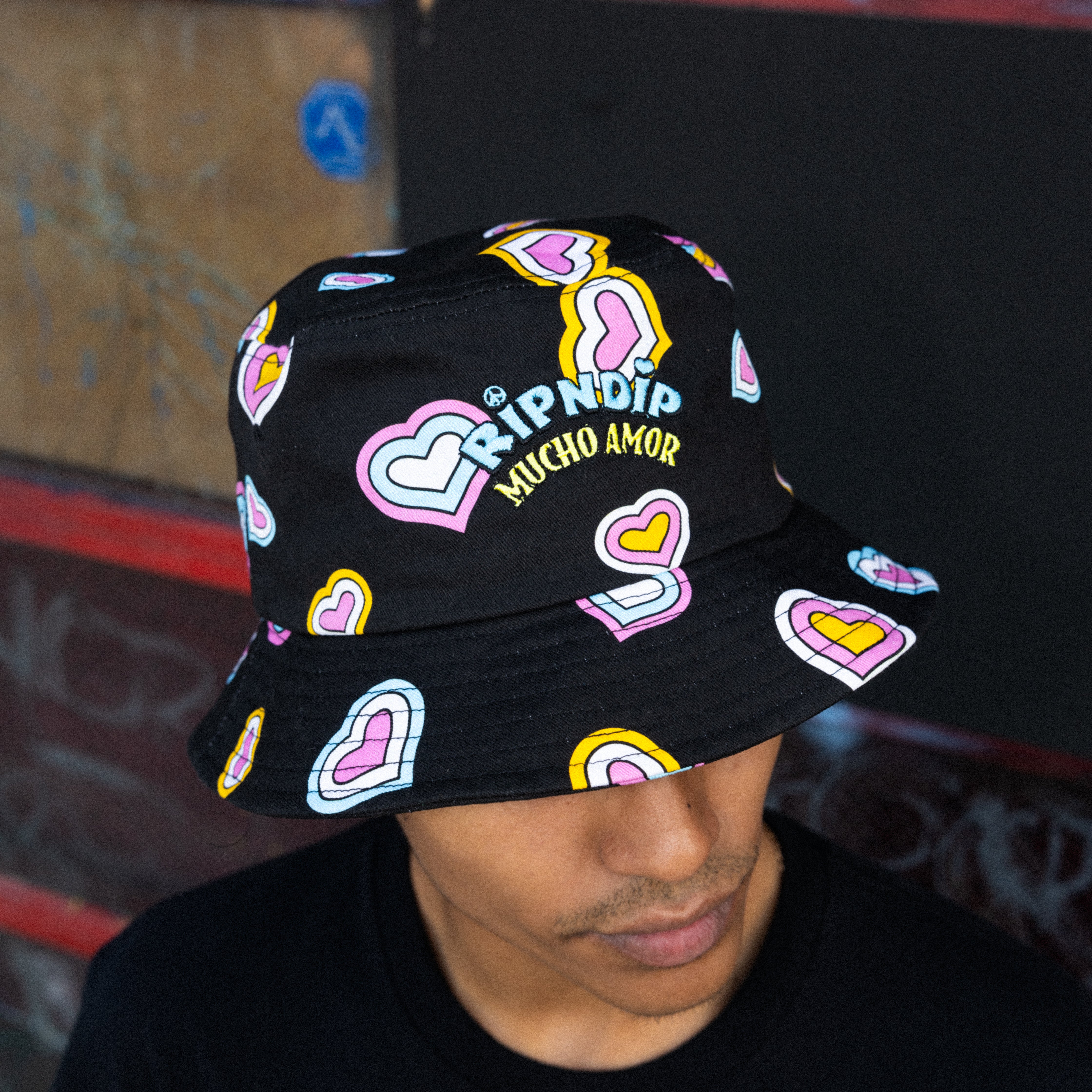 RIPNDIP RIPNDIP Mucho Bucket Hat (Black)