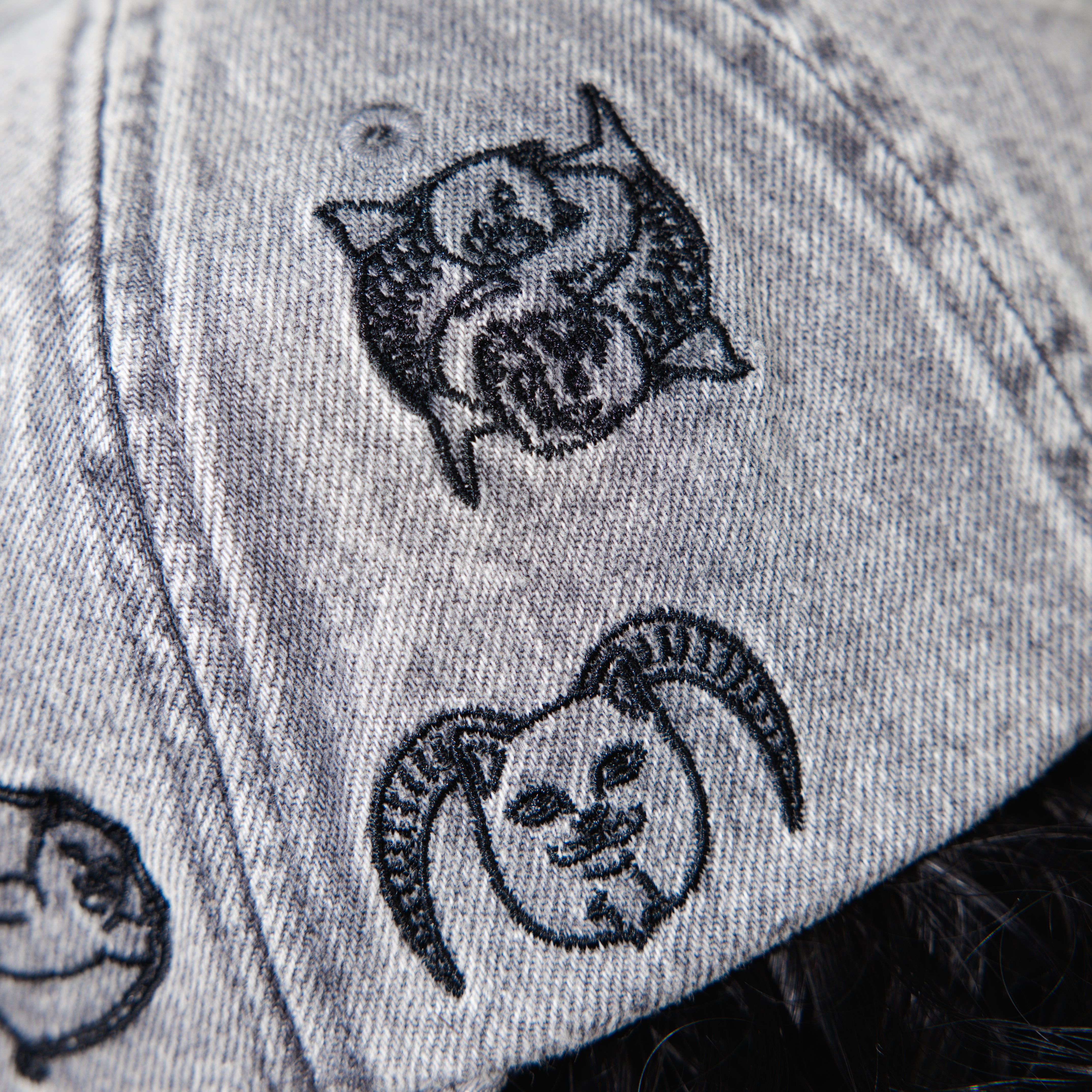 RIPNDIP Zodiac Mucho 6 Panel (Black Washed Denim)