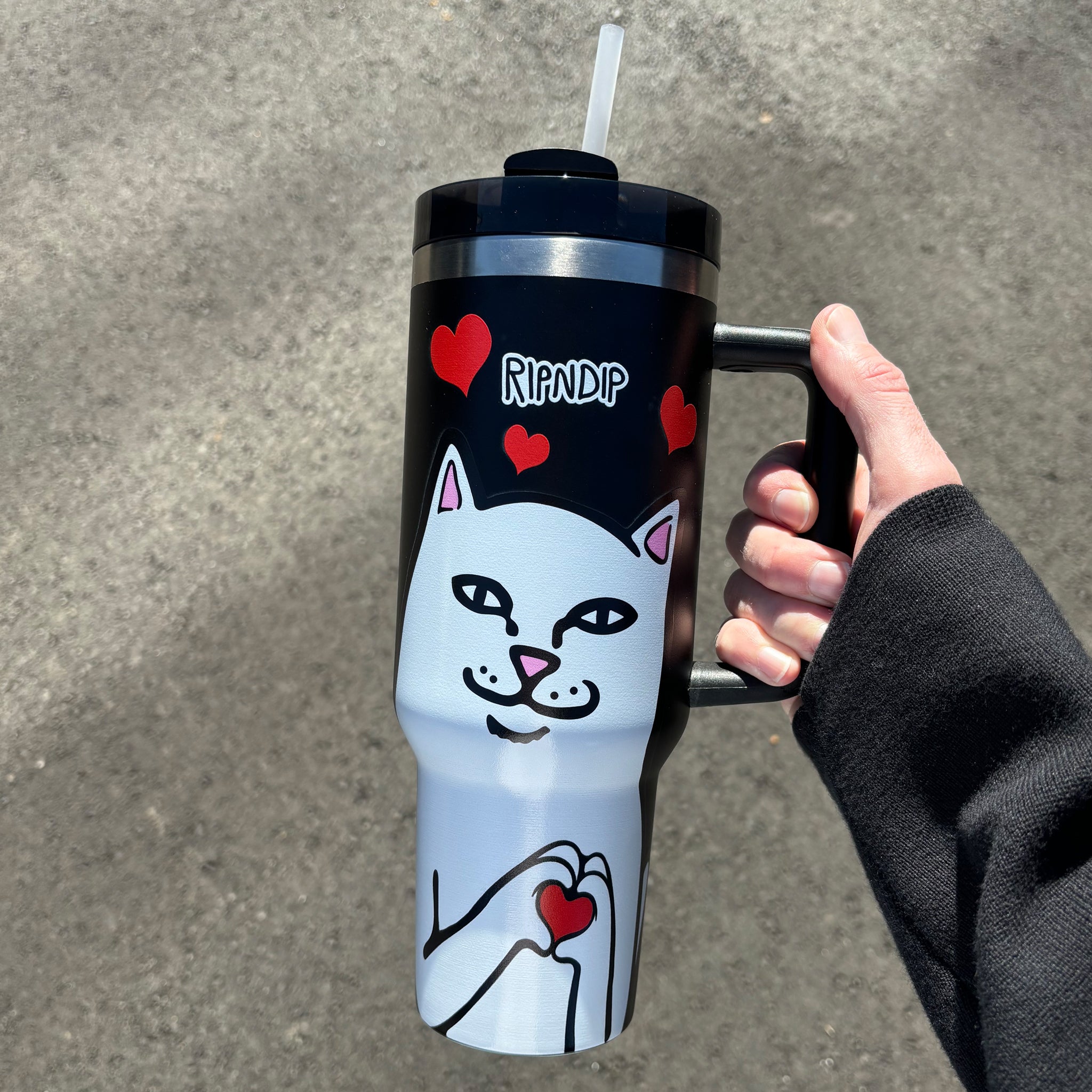 RIPNDIP Nermal Loves Tumbler (Black)