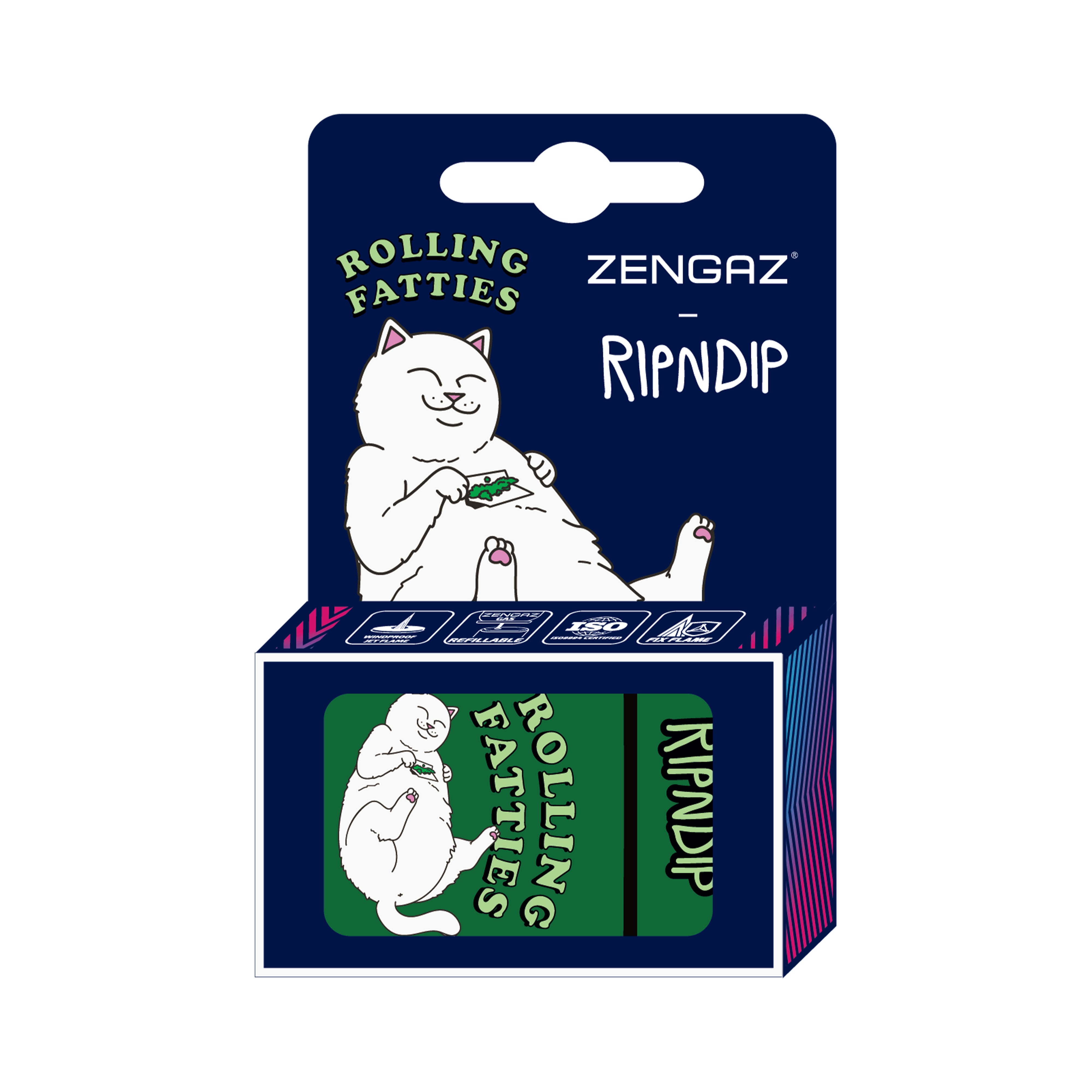 RIPNDIP Rolling Fatties Zengaz Lighter (Green)