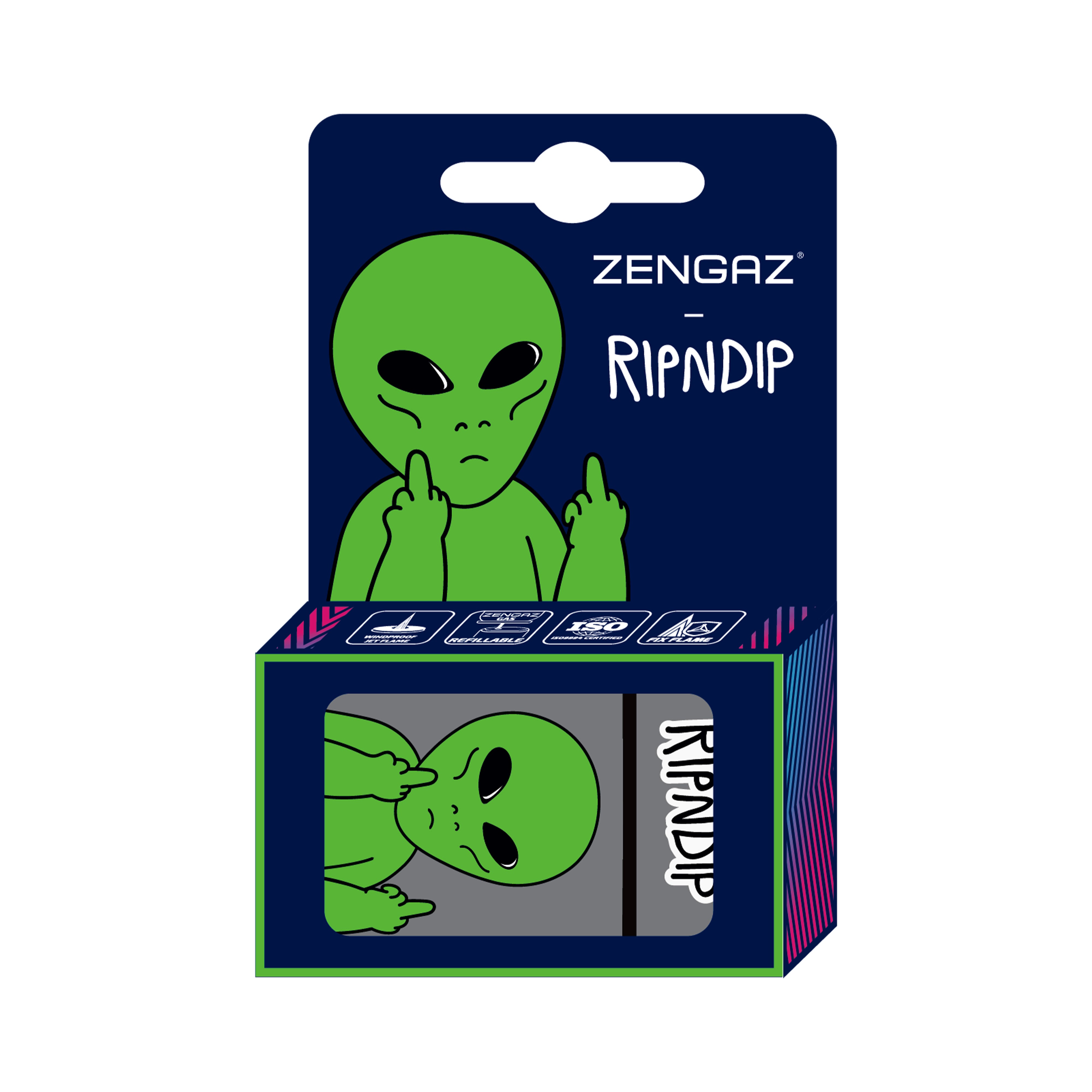 RIPNDIP Lord Alien Zengaz Lighter (Charcoal)