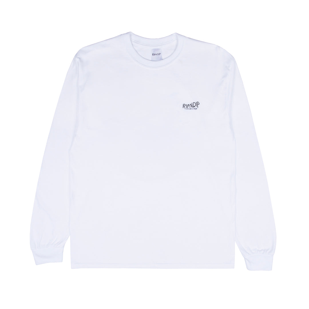 The Great Wave Of Nerm Long Sleeve (White) – RIPNDIP