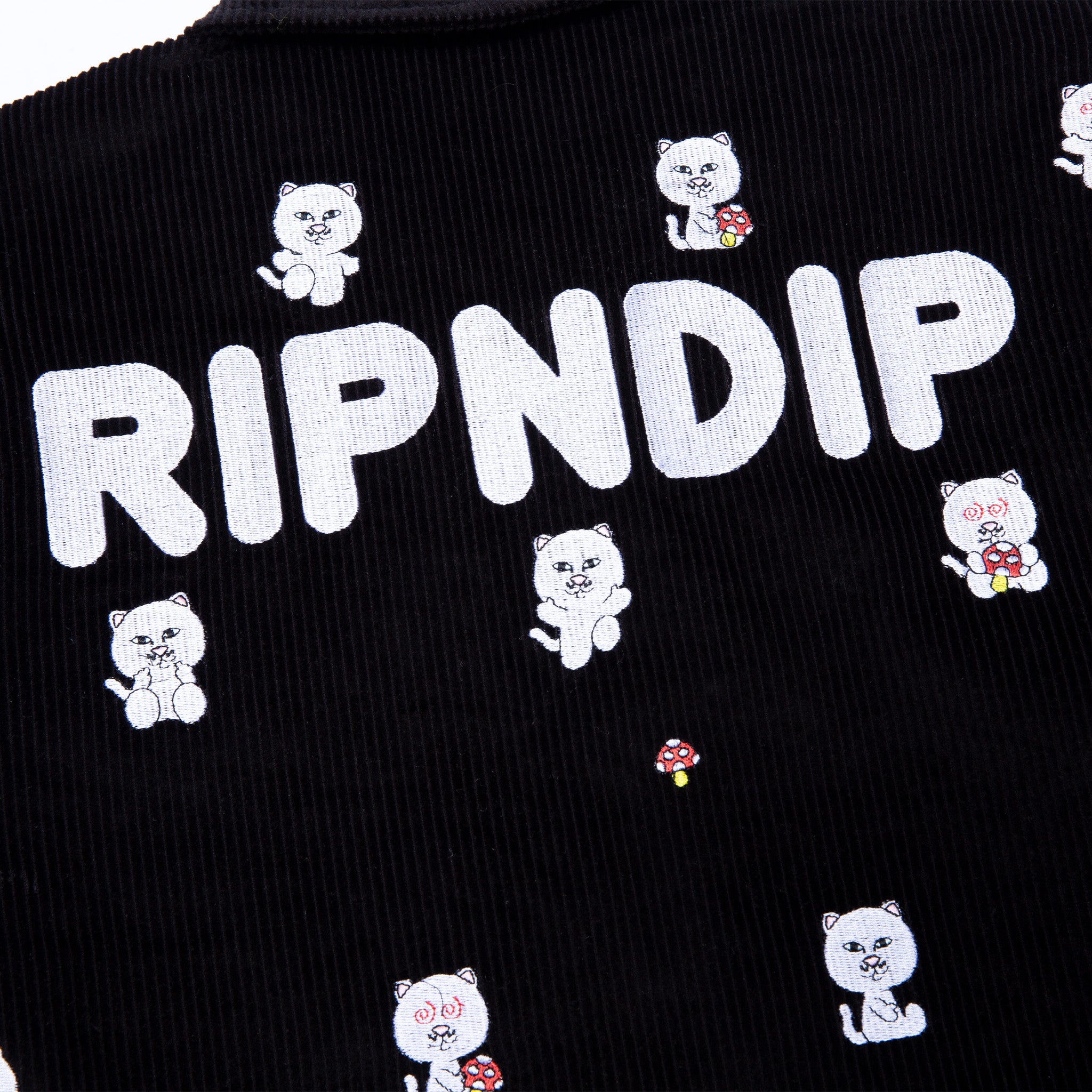 RIPNDIP Hello Nermy Corduroy Jacket (Black)