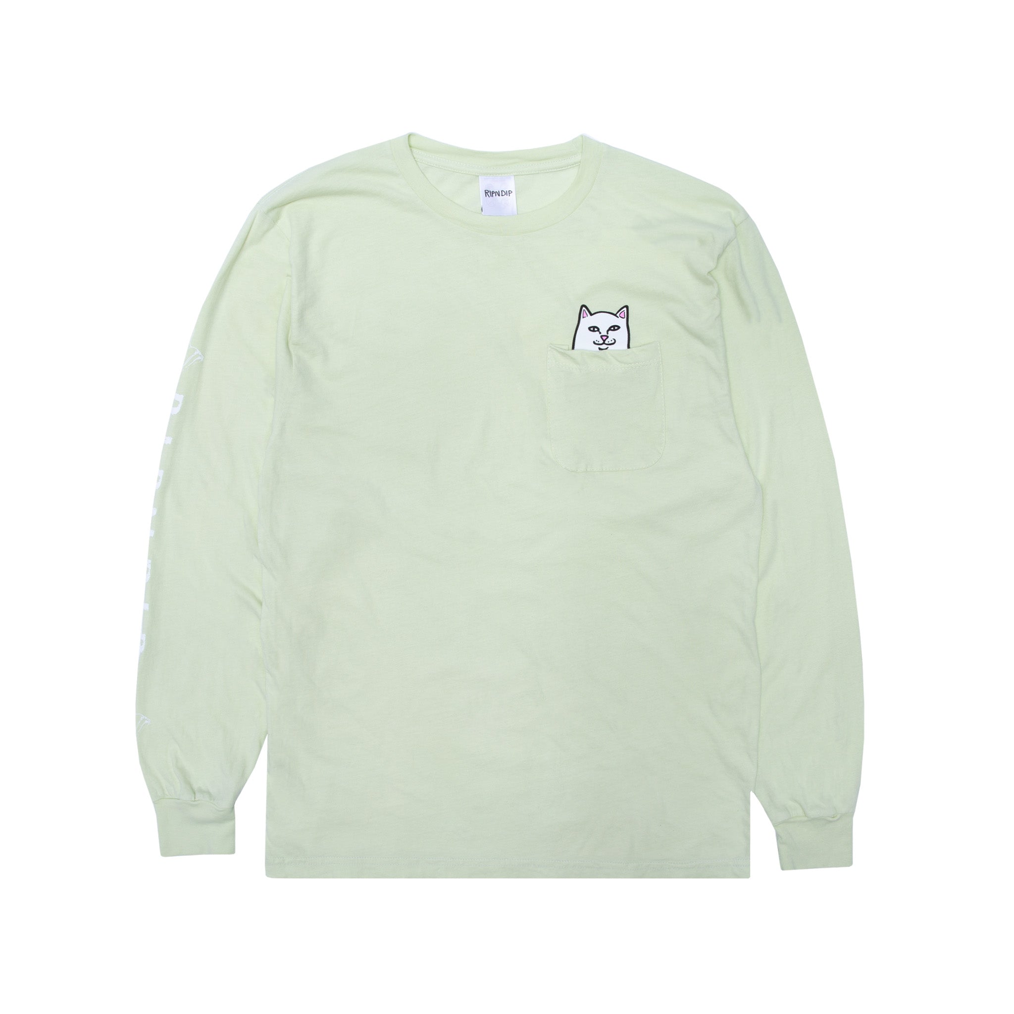 RIPNDIP Lord Nermal Pocket Long Sleeve (Light Lime)