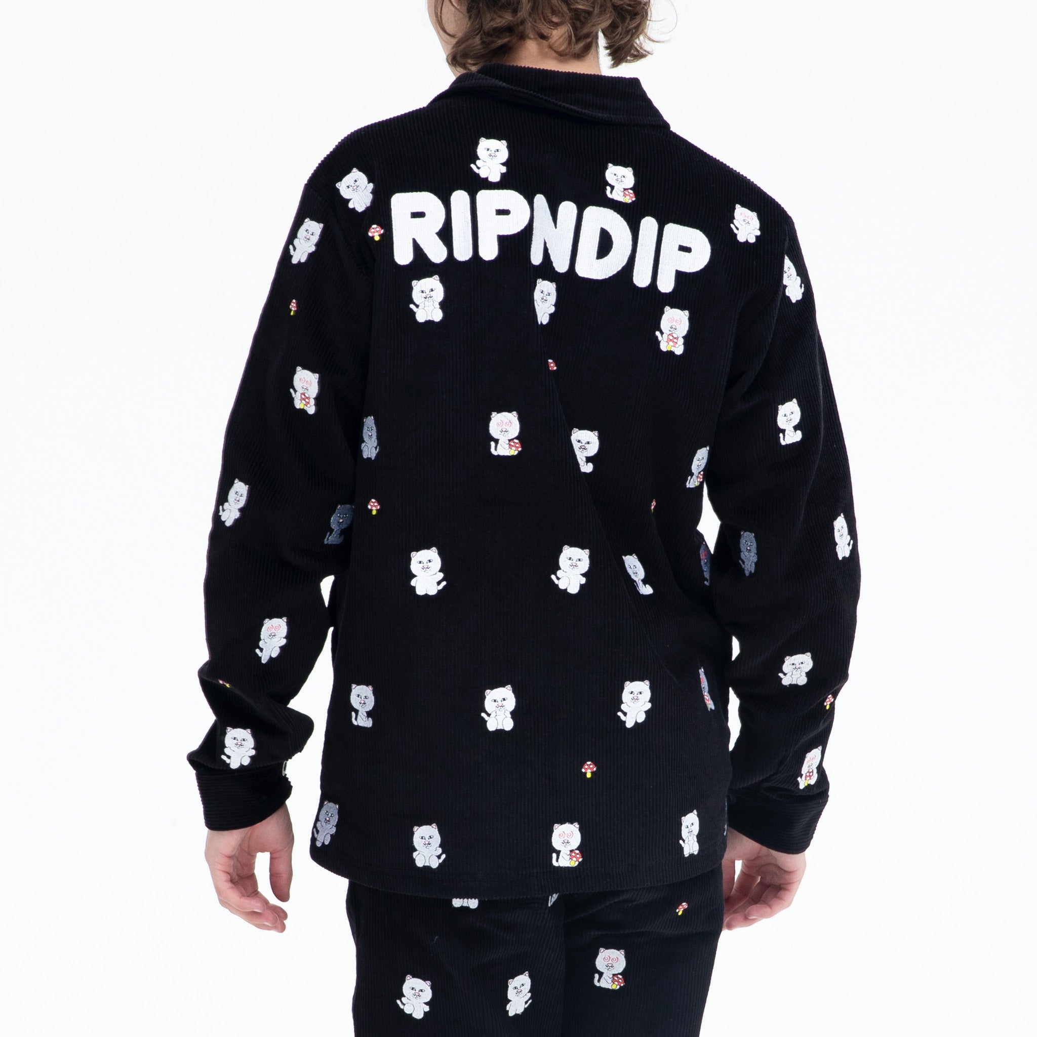 RIPNDIP Hello Nermy Corduroy Jacket (Black)