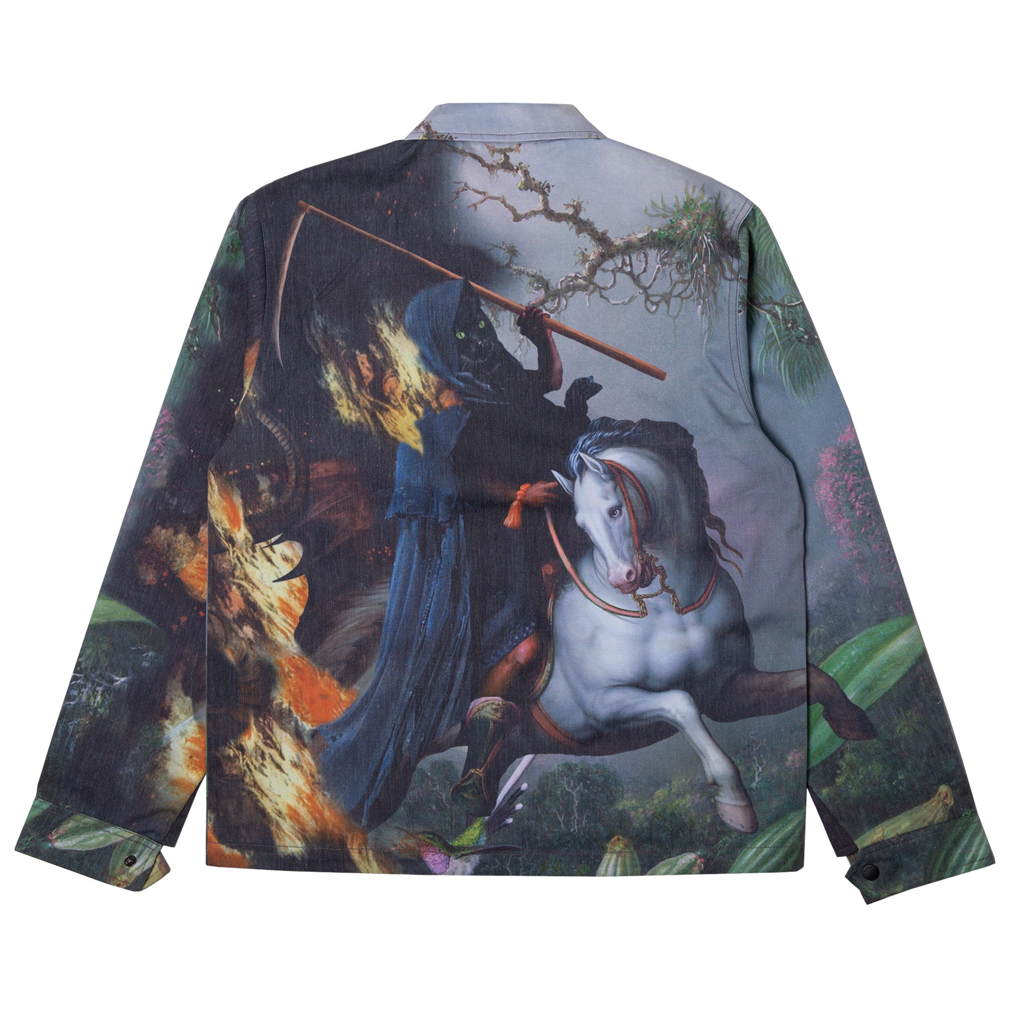 RipNDip Fire & Desire Denim Coach Jacket (Multi)