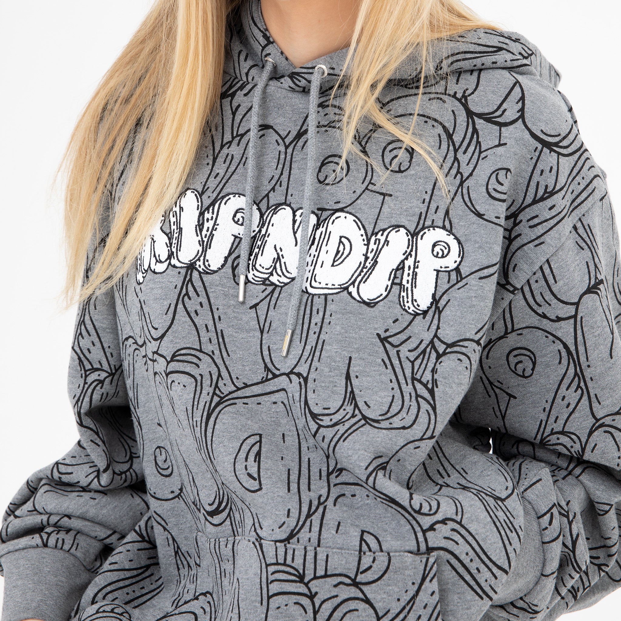 Bubble Bobble Hoodie (Charcoal Heather) – RIPNDIP