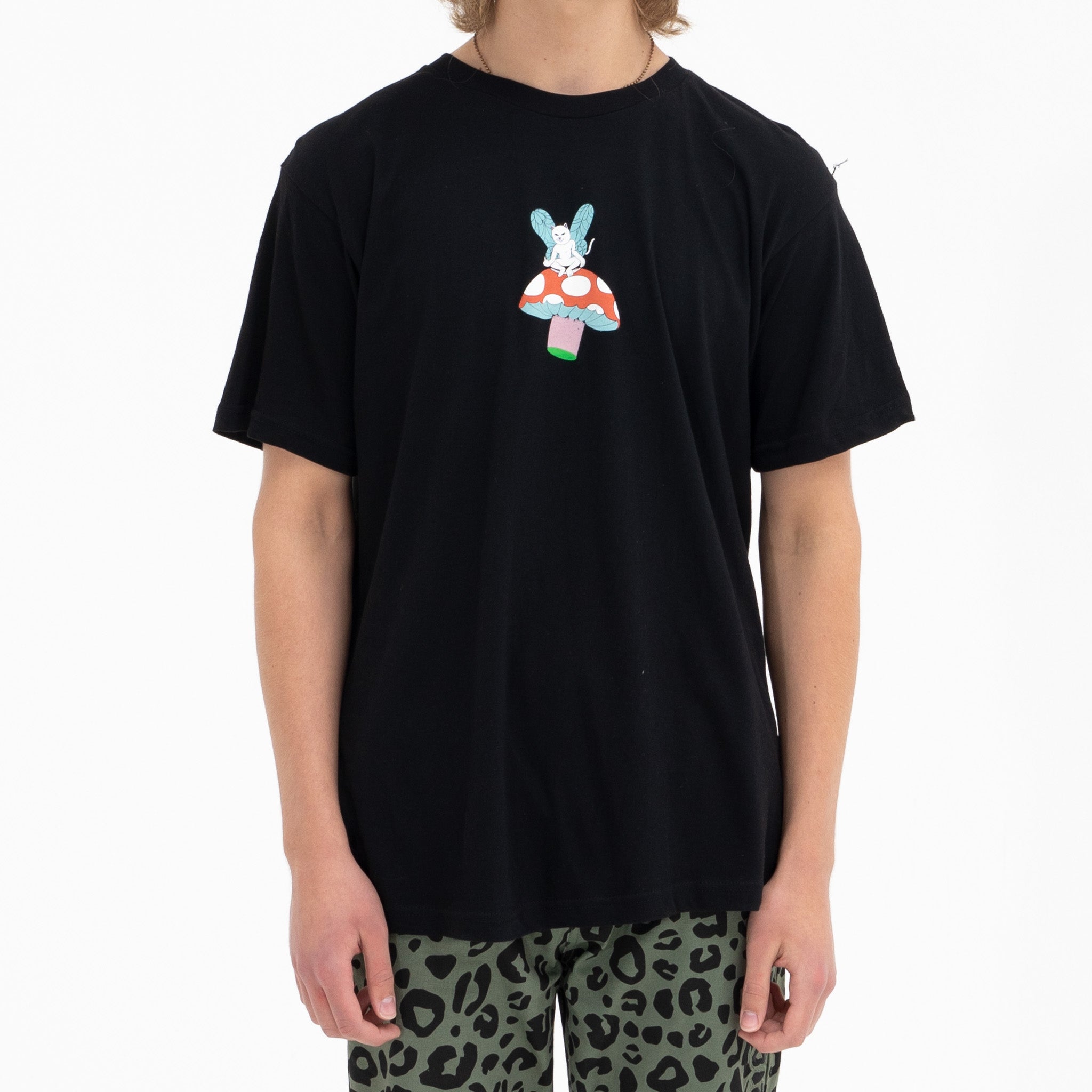 Face Split Tee (Black) – RIPNDIP