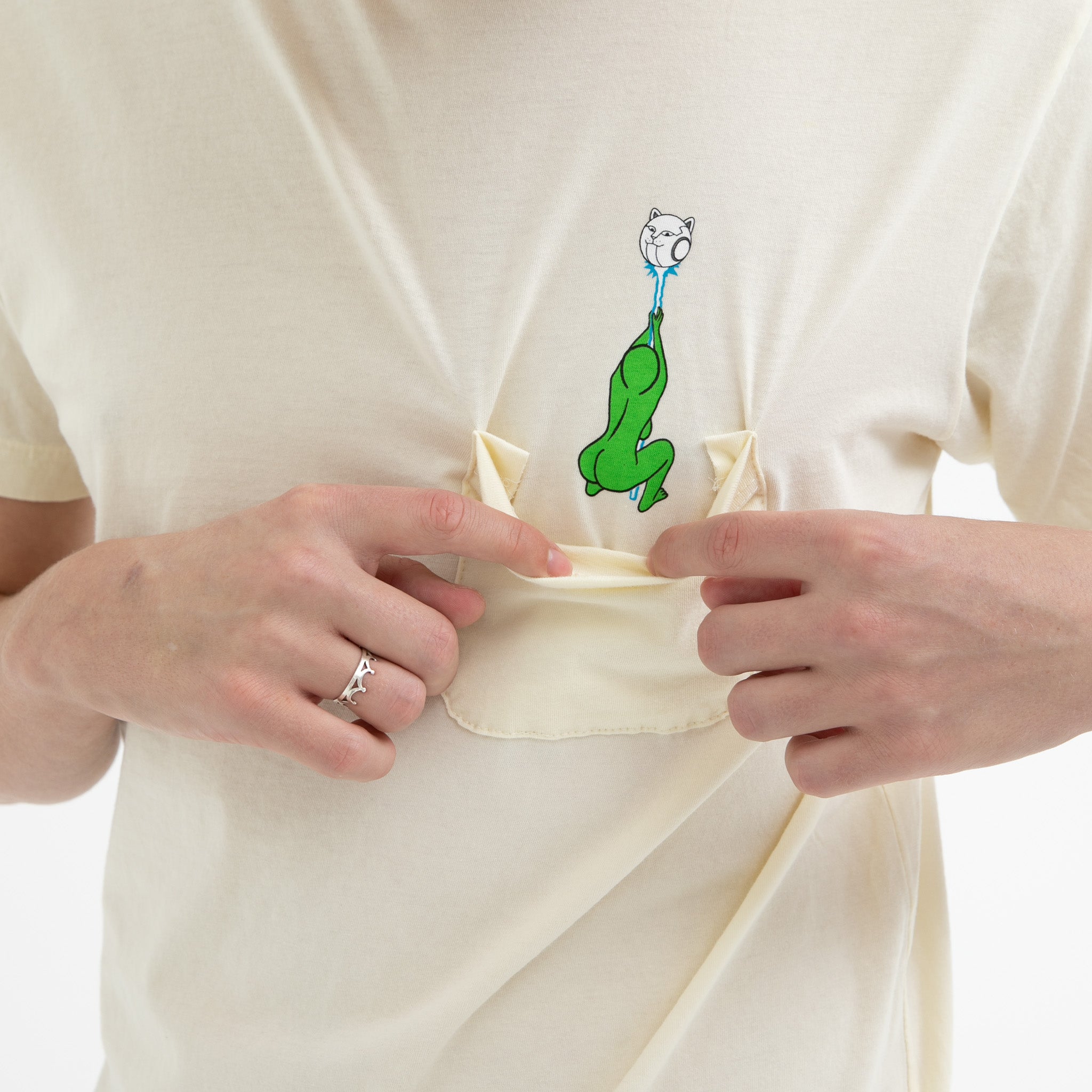 RIPNDIP Stripndip Pocket Tee (Natural)