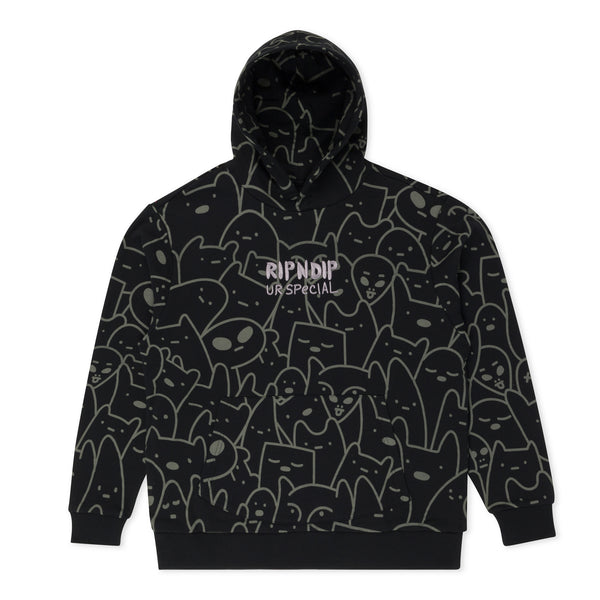 RIPNDIP Nermal Black Oversized hotsell hoodie