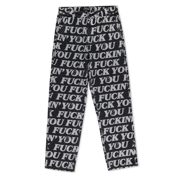 Fuckin Fuck Denim Pants (Black)