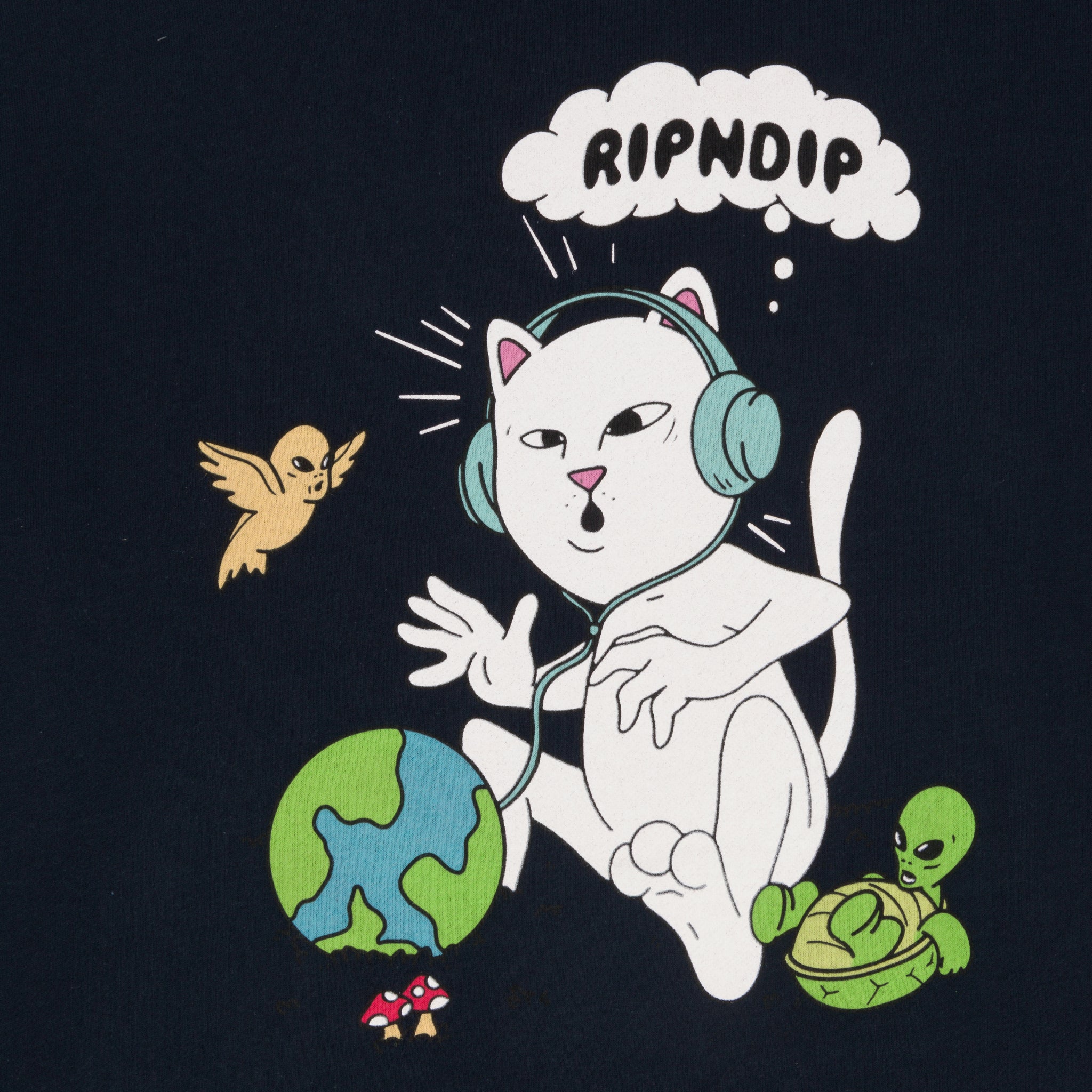 RIPNDIP I Like Turtles Hoodie (Navy)