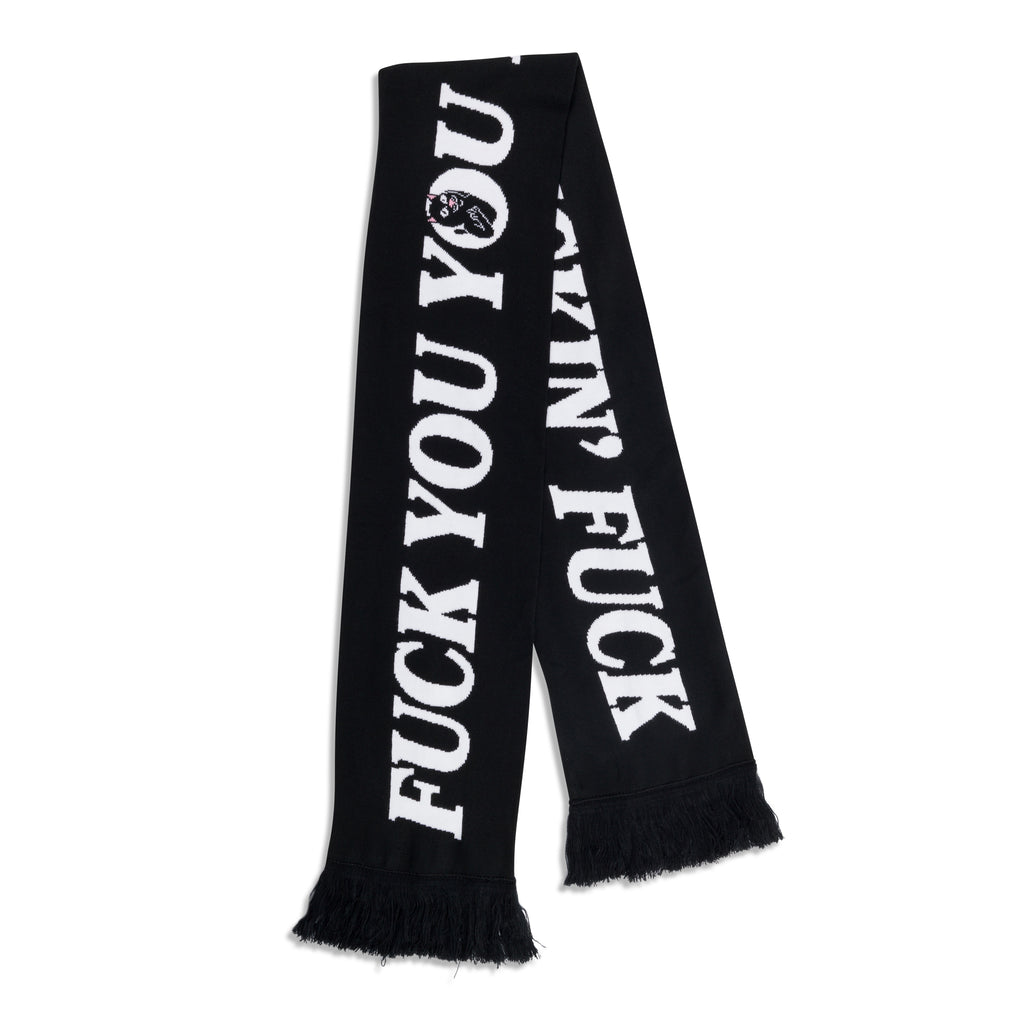 Fuckin Fuck Knit Scarf (Black) – RIPNDIP