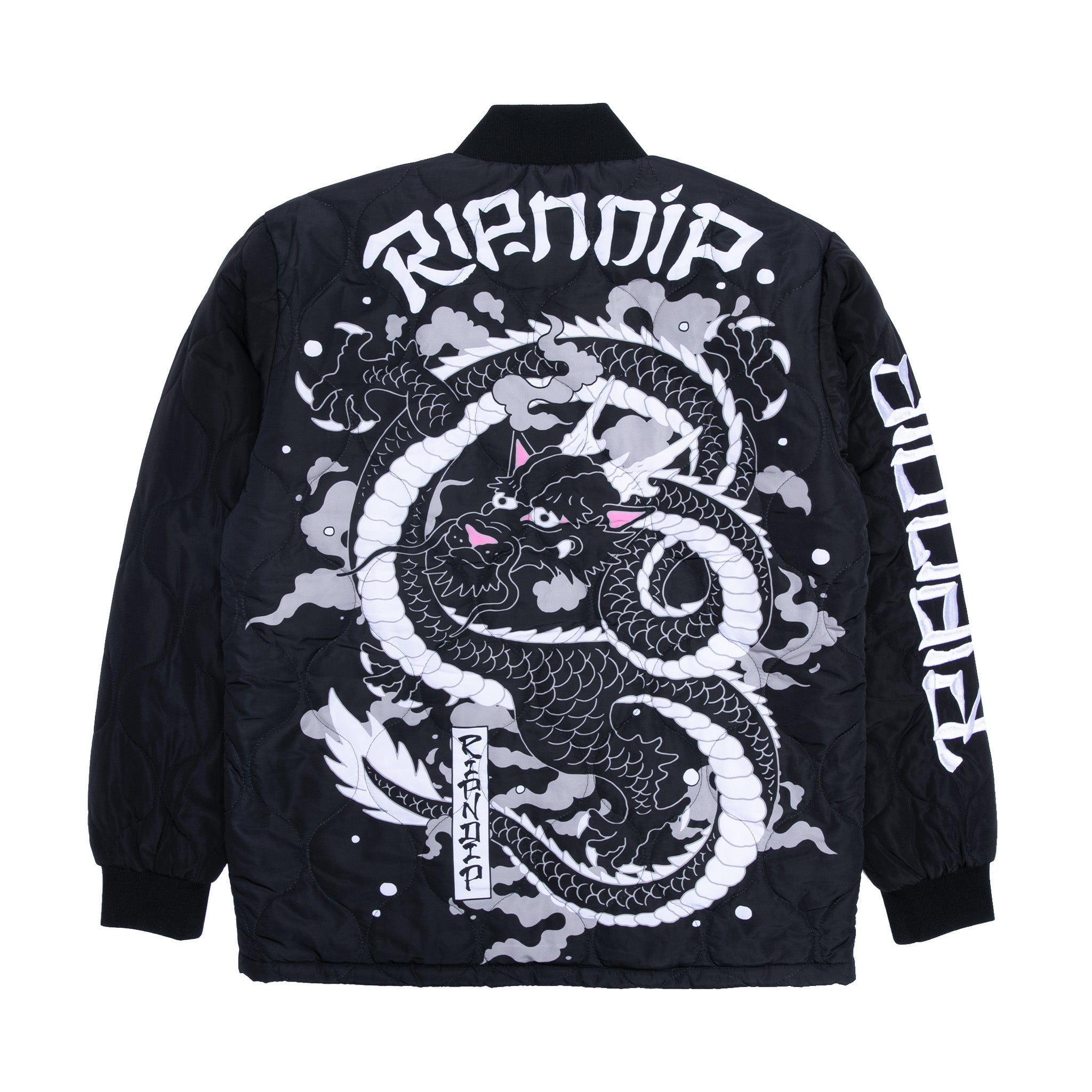 RIPNDIP Mystic Jerm Quilted Bomber Jacket (Black)