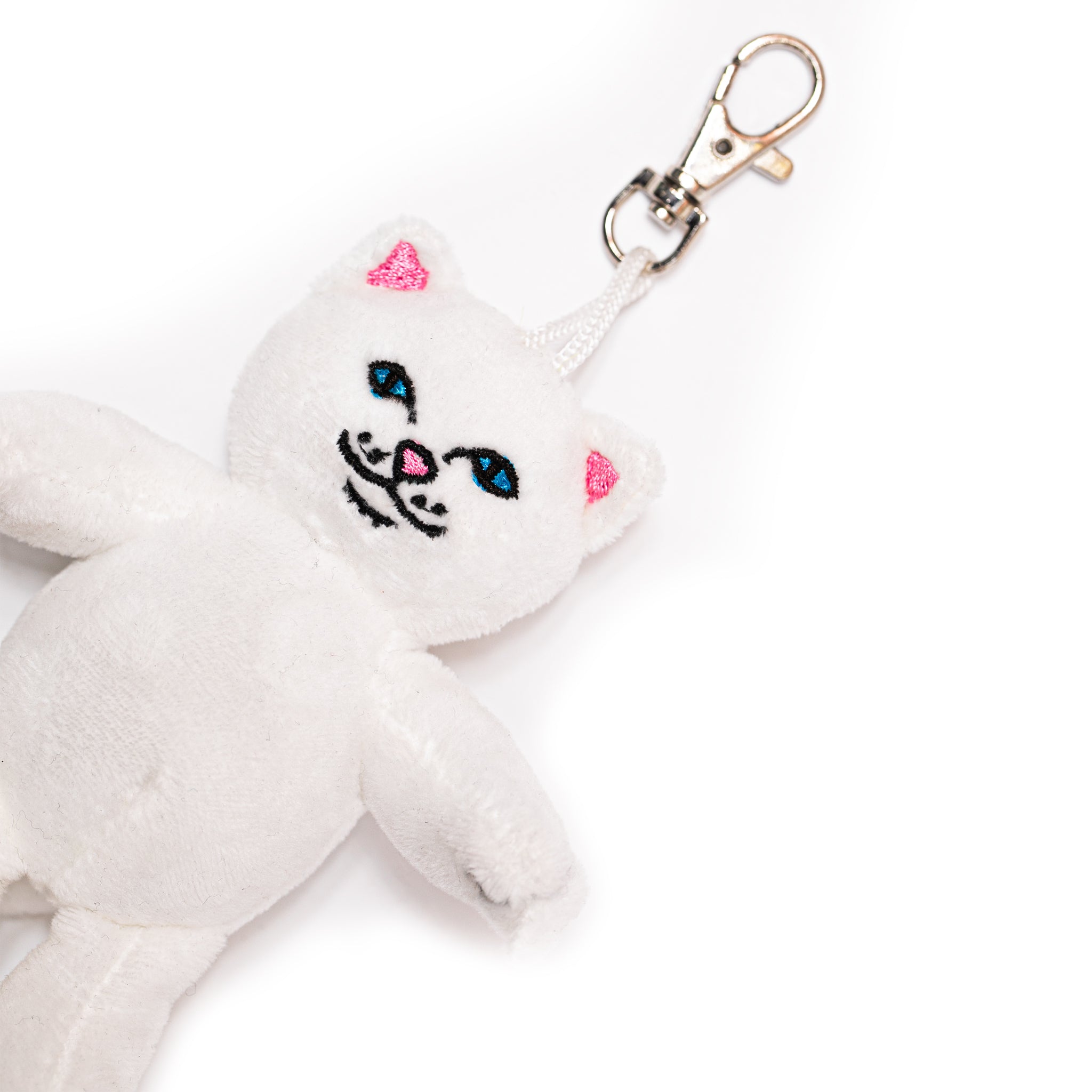 RipNDip Lord Nermal Plush Keychain (White)