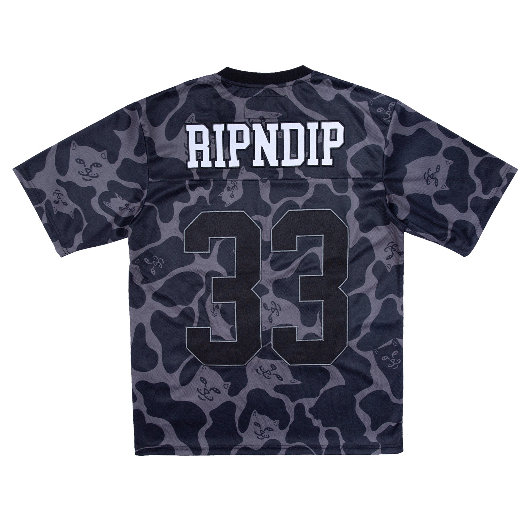 RIPNDIP Peeking Nermal Football Jersey (Black Camo)