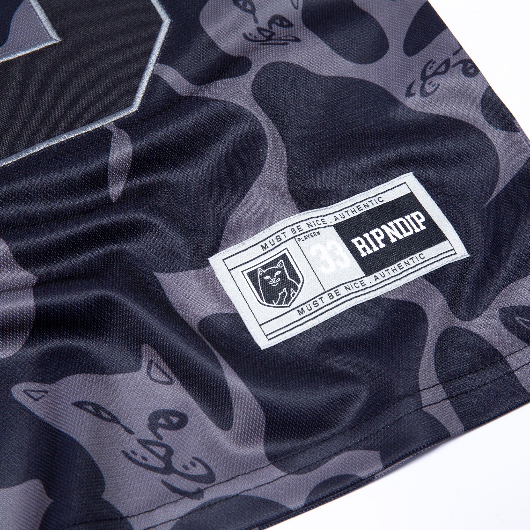 RIPNDIP Peeking Nermal Football Jersey (Black Camo)