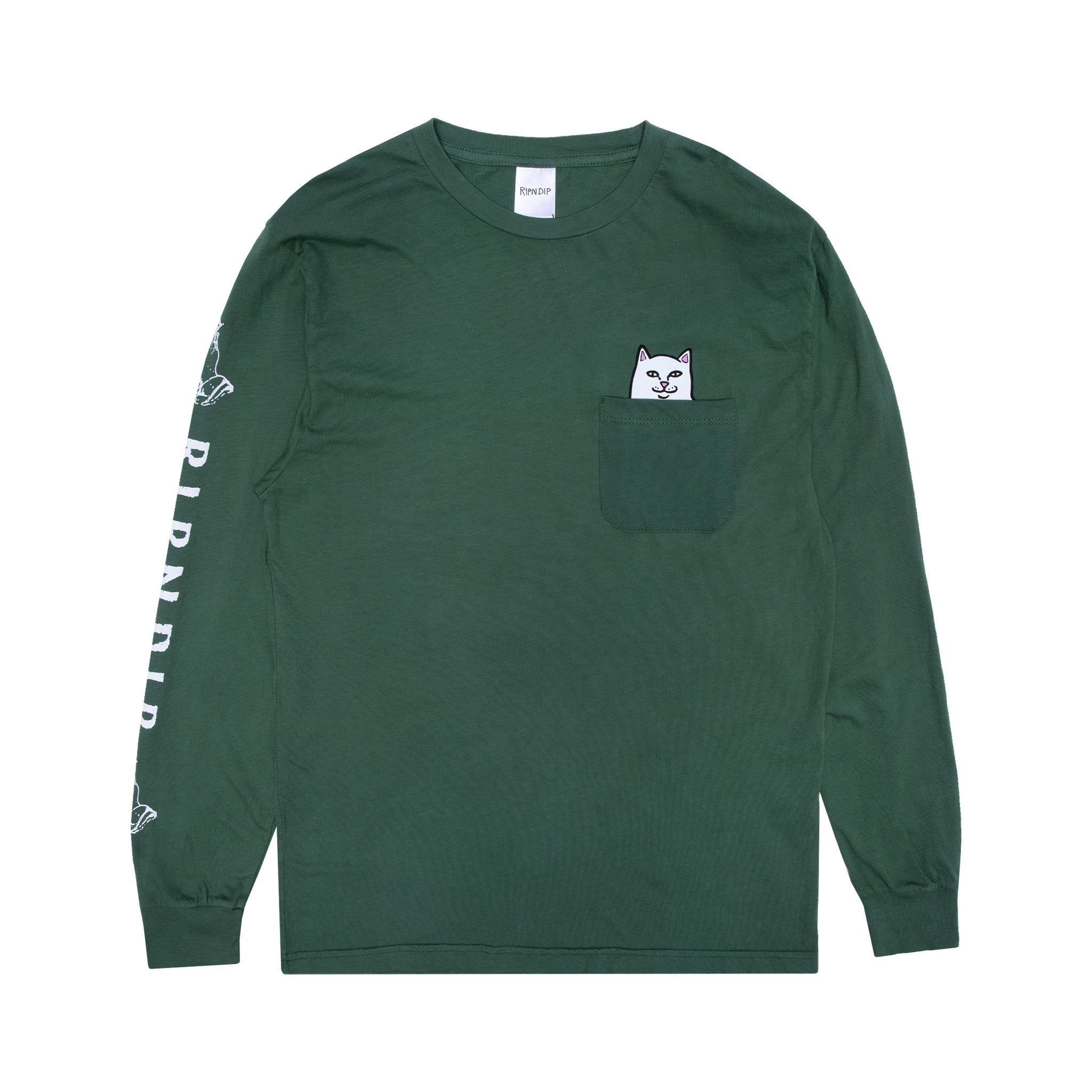 RIPNDIP Lord Nermal Pocket Long Sleeve (Olive)