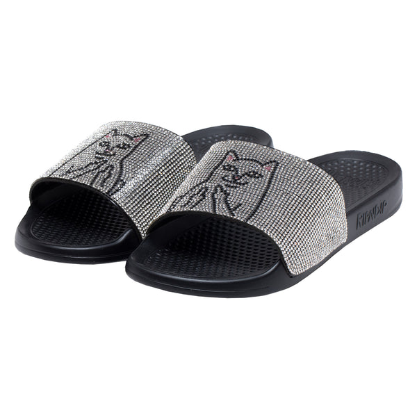 Lord Nermal Slides (Rhinestone Black) – RIPNDIP