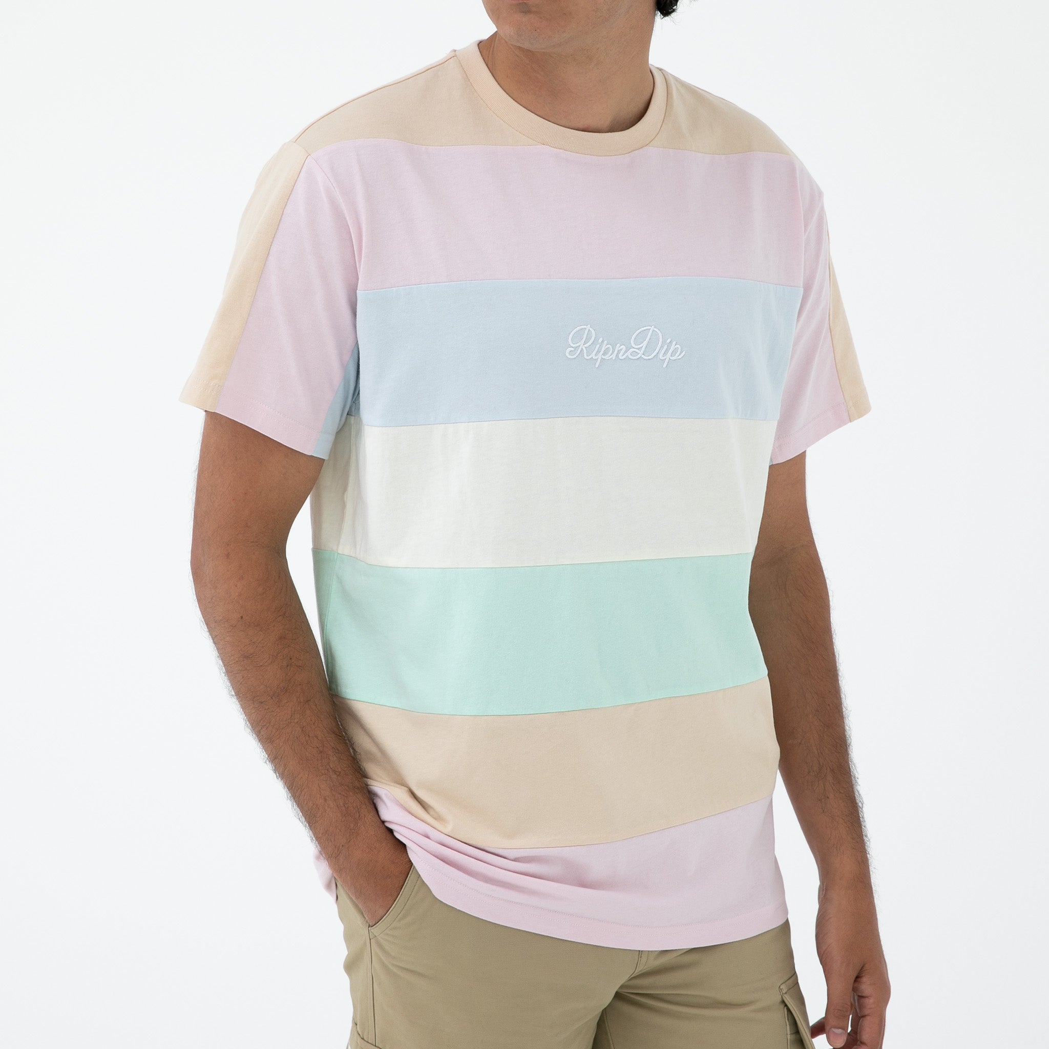 344123 Mid City Embroidered Tee (Multi)