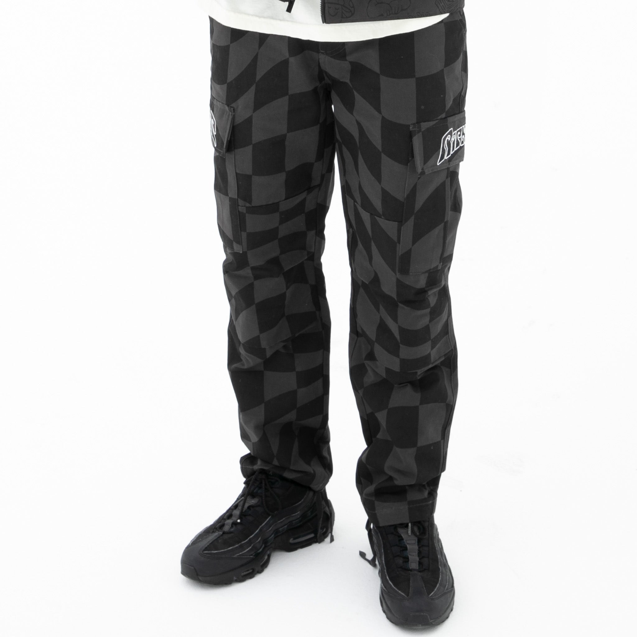 RIPNDIP Checked Cargo Pants (Black/Charcoal)