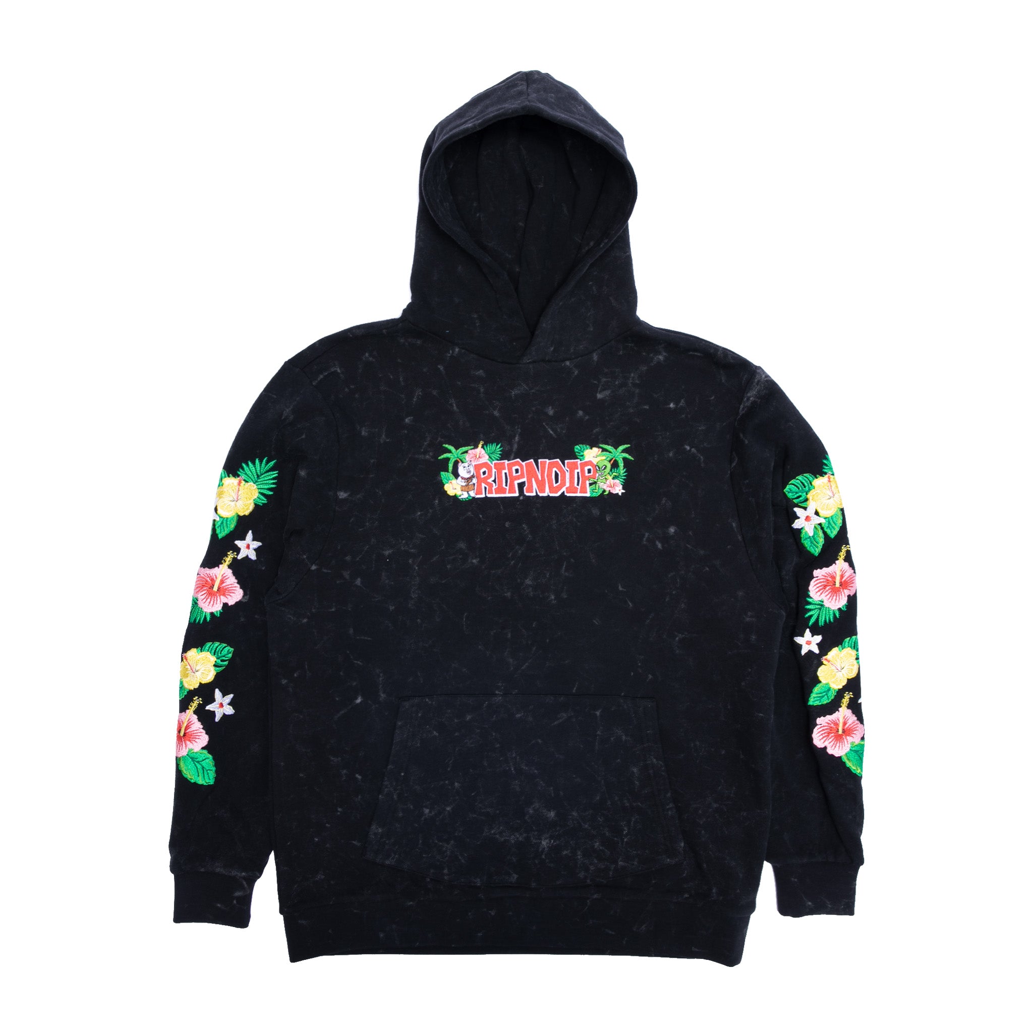 RIPNDIP Aloha Nerm Hoodie (Black Mineral Wash)