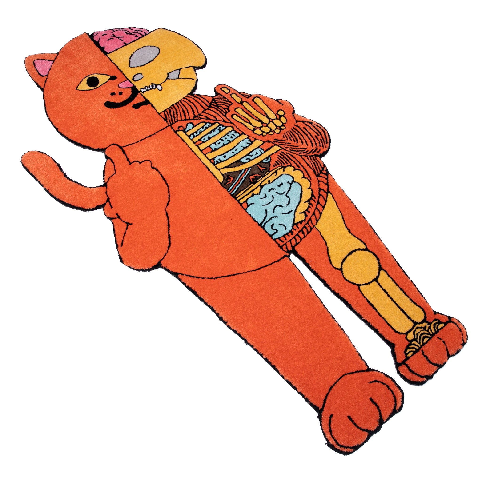 RIPNDIP Devil Anatomy Rug (Red)- 6ft