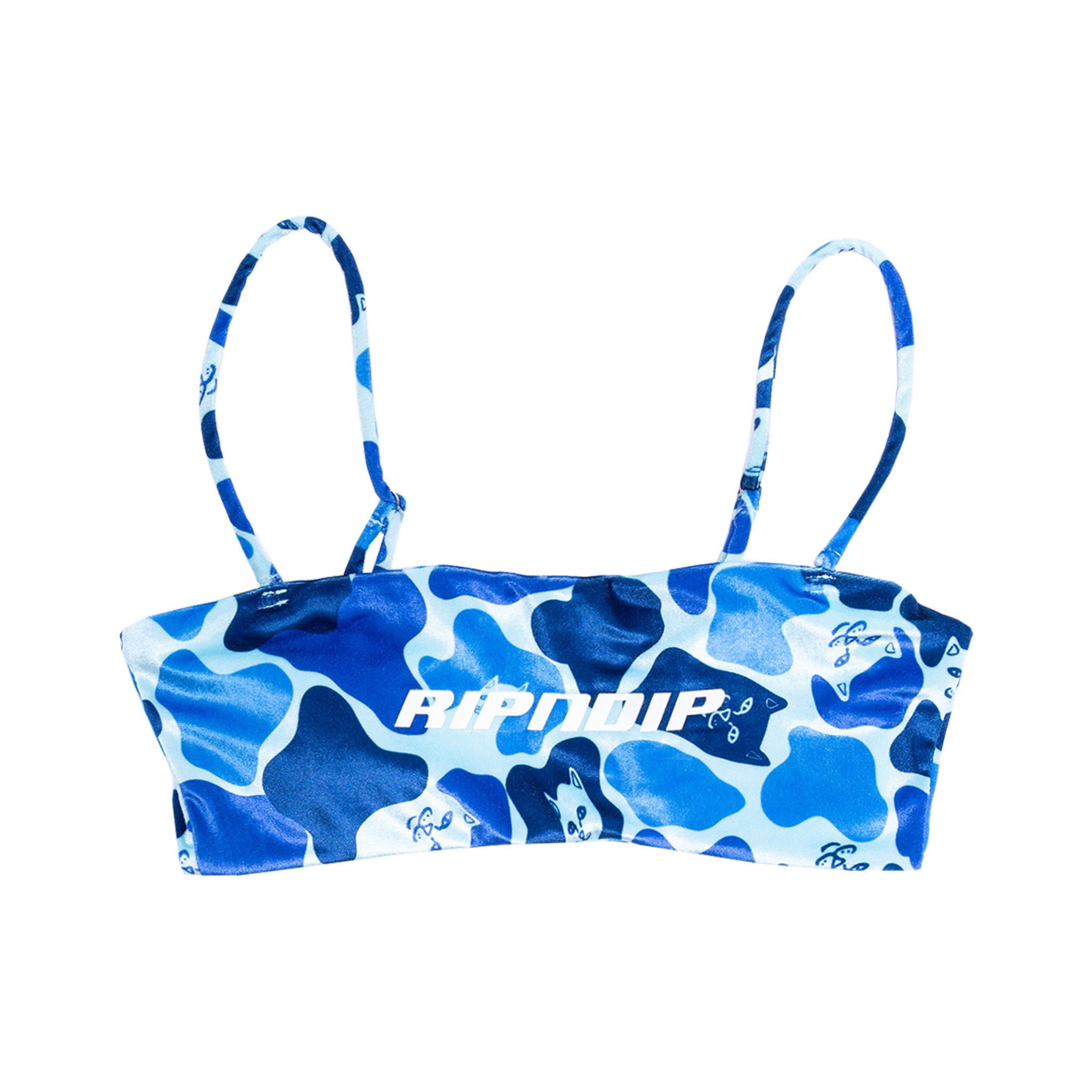 348138 Nerm Camo Bikini Top (Blue Camo)