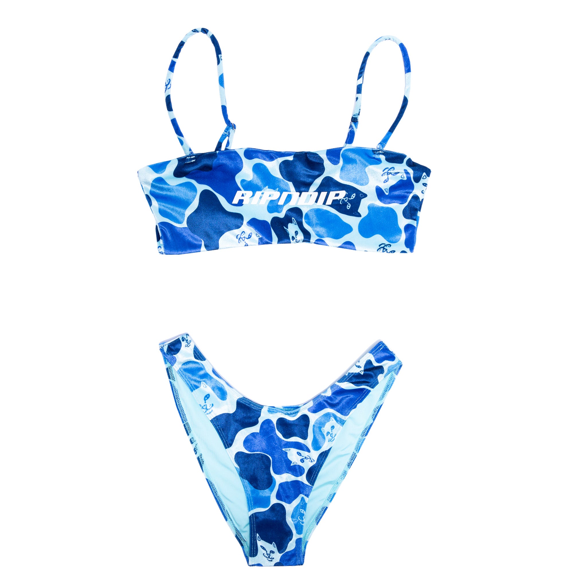 348140 Nerm Camo Cheeky Bikini Bottom (Blue Camo)